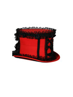 Thetru Hoge hoed "Lace Star" Rood