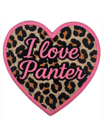 Feestkleding Breda Embleem I love panter hartje EMB-122