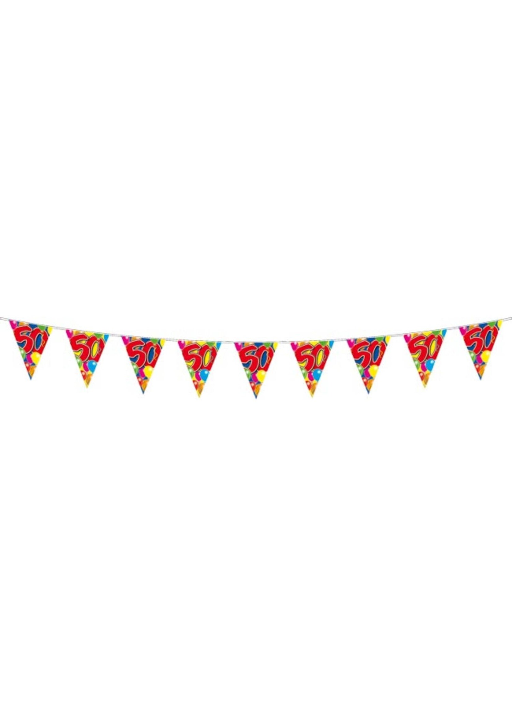 Folat Vlaggenlijn ballonnen 50 jaar