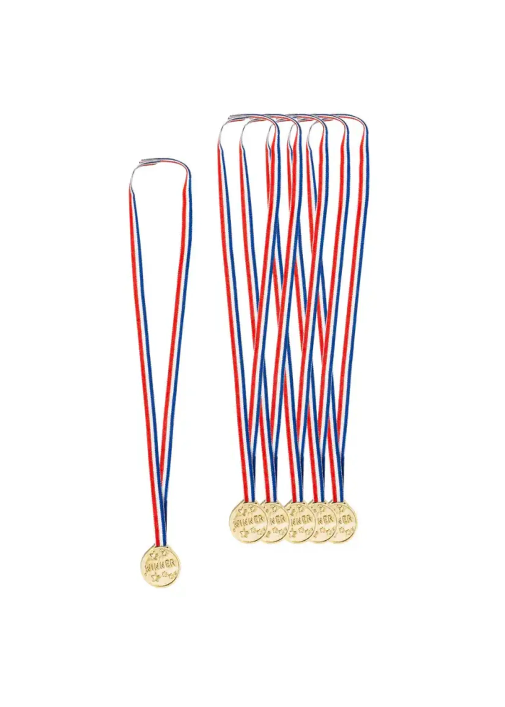 Feestkleding Breda Set 6 medailles 'Winner'