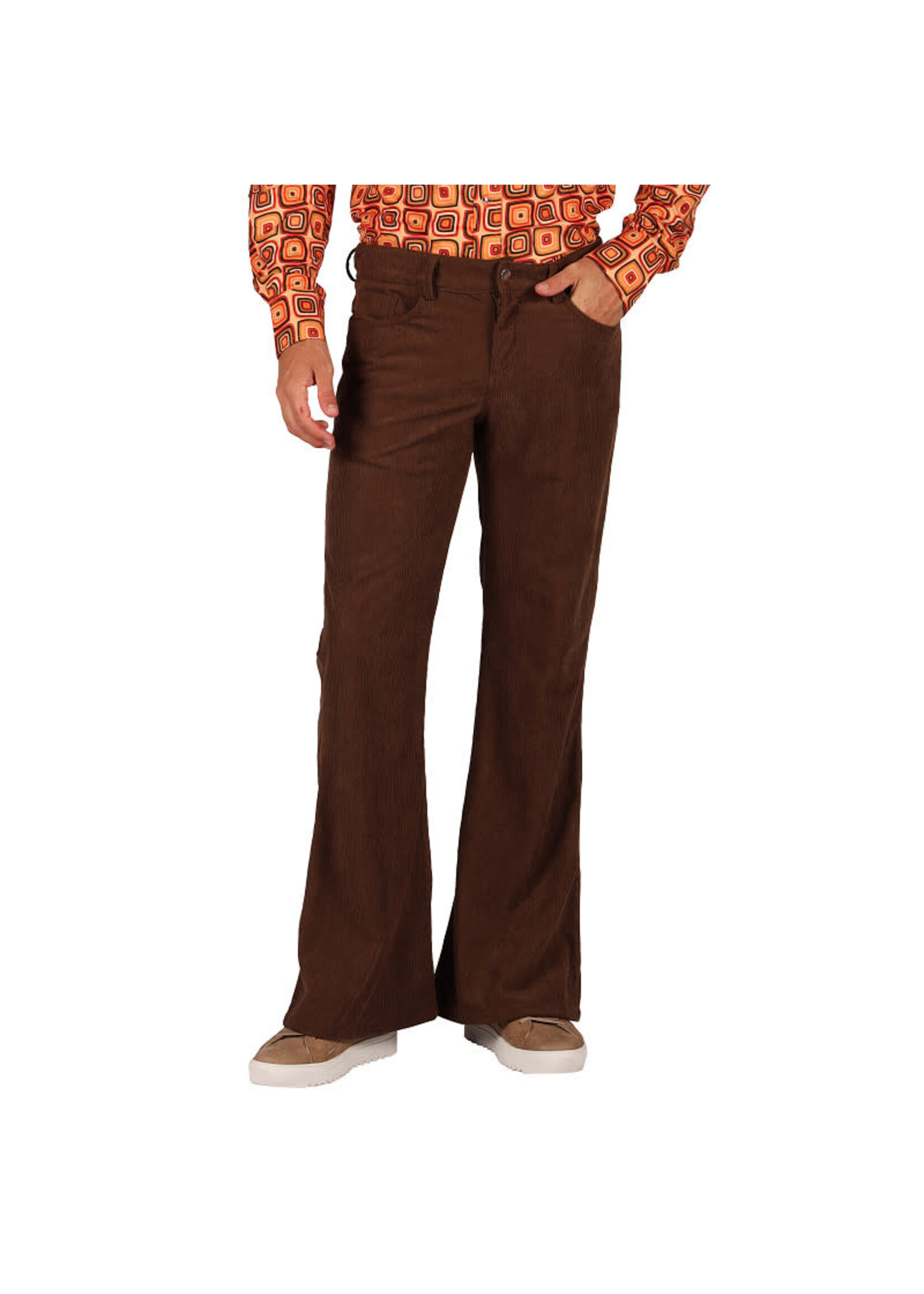 Thetru Retro 70's Ribcordbroek Bruin