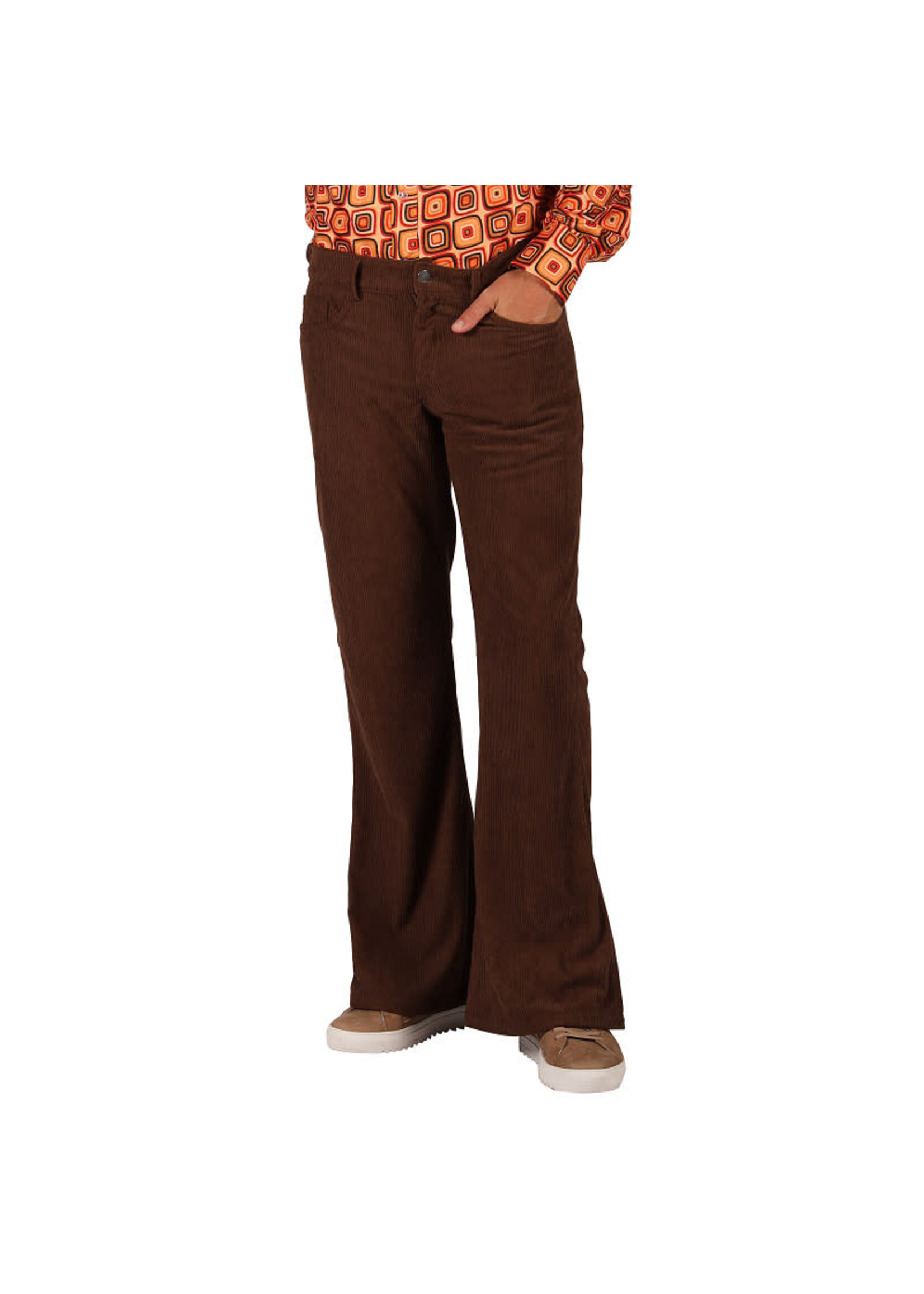 Thetru Retro 70's Ribcordbroek Bruin