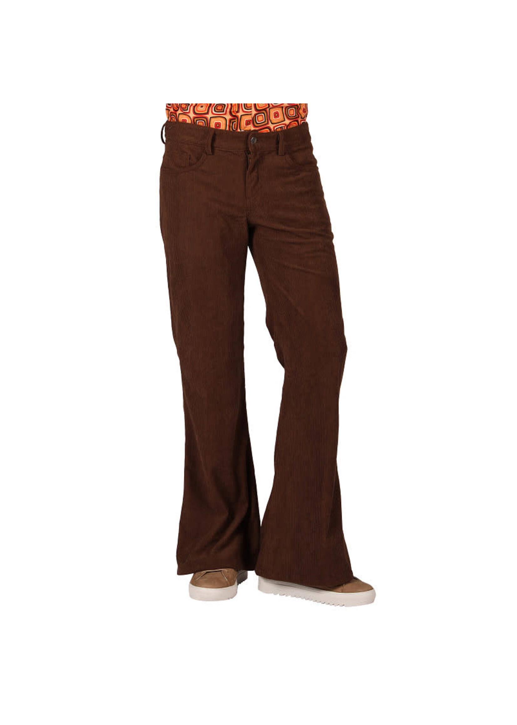 Thetru Retro 70's Ribcordbroek Bruin