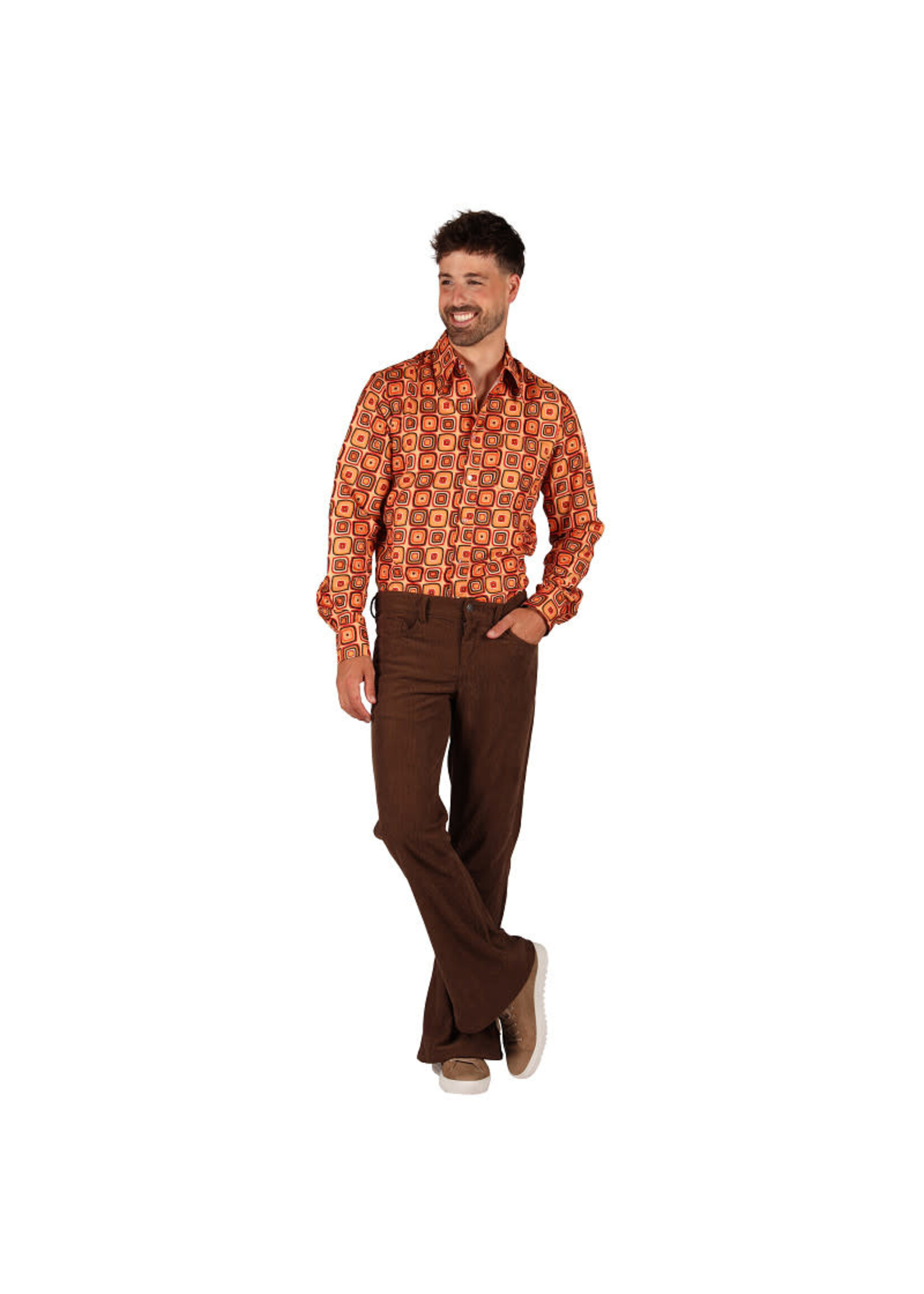 Thetru Retro 70's Ribcordbroek Bruin