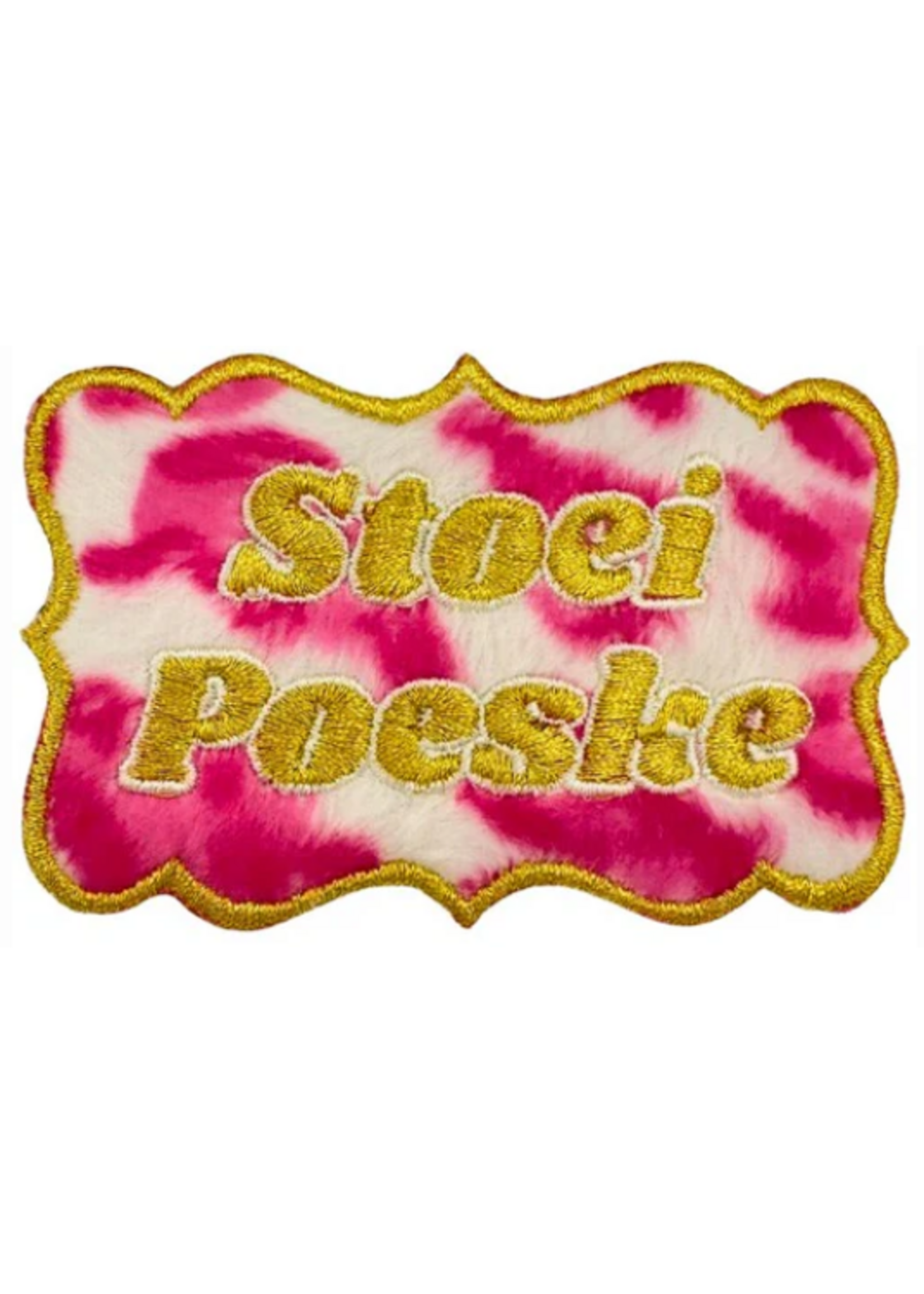 Feestkleding Breda Embleem Stoei Poeske met bont EMB-129