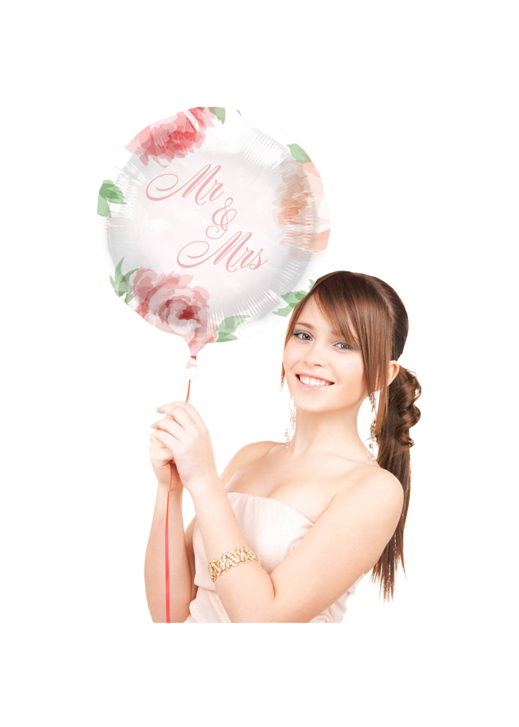 Feestkleding Breda Bruiloft Rozen Folieballon - 45cm