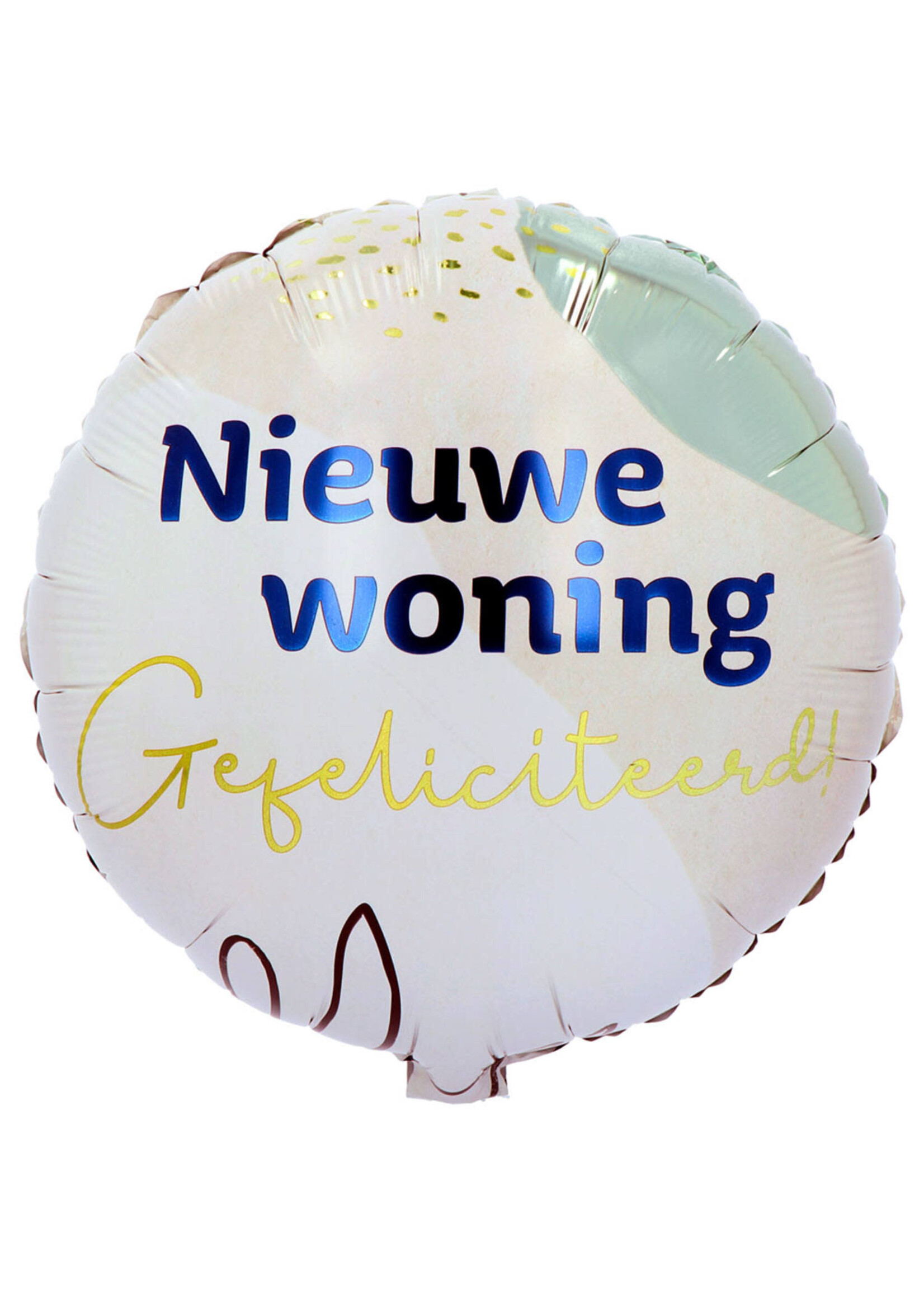 Feestkleding Breda Folieballon 'Gefeliciteerd! Nieuwe Woning