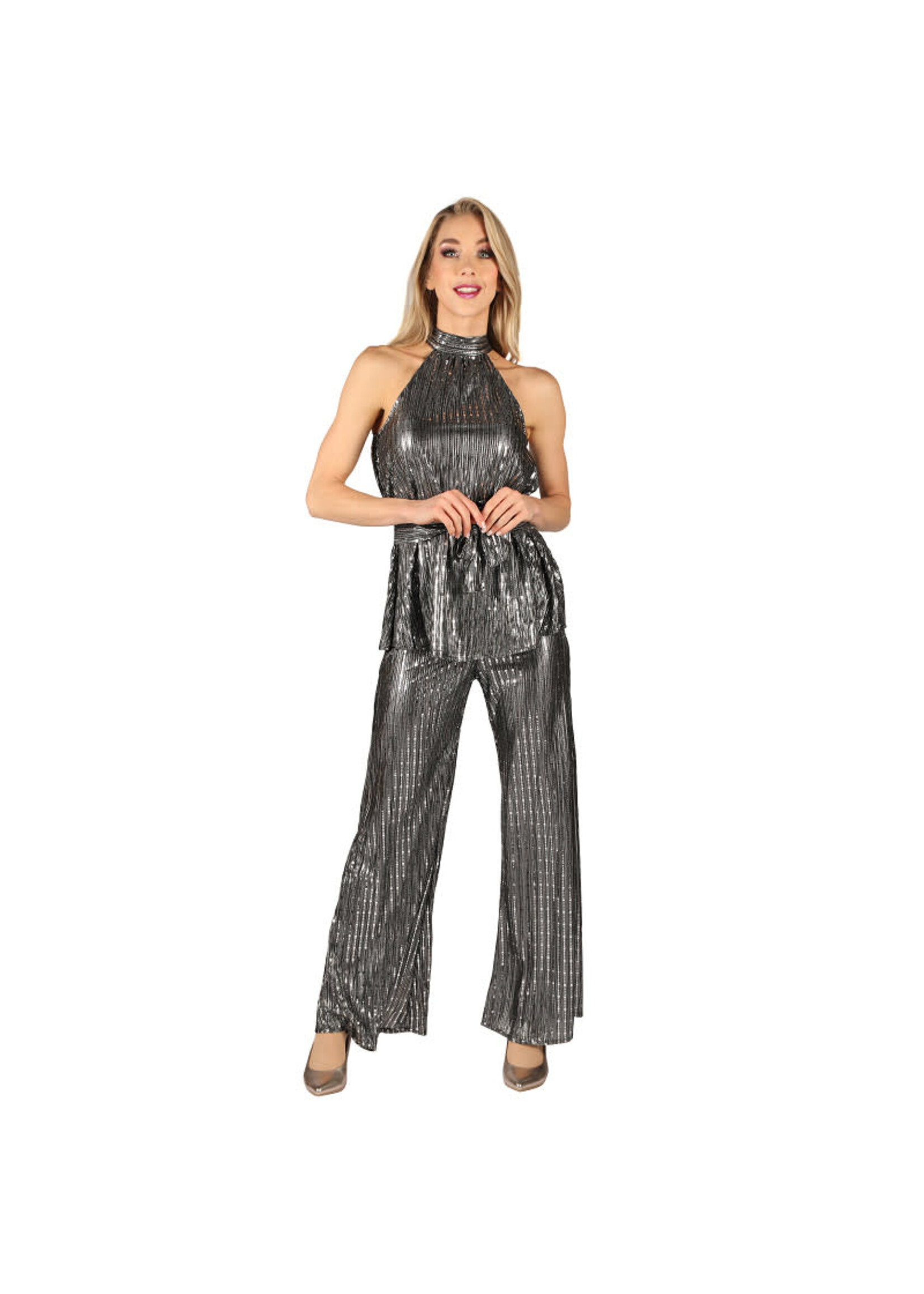 Thetru Kostuum "Disco Queen" Zilver