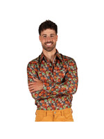 Feestkleding Breda Retro 70's Shirt Flowers