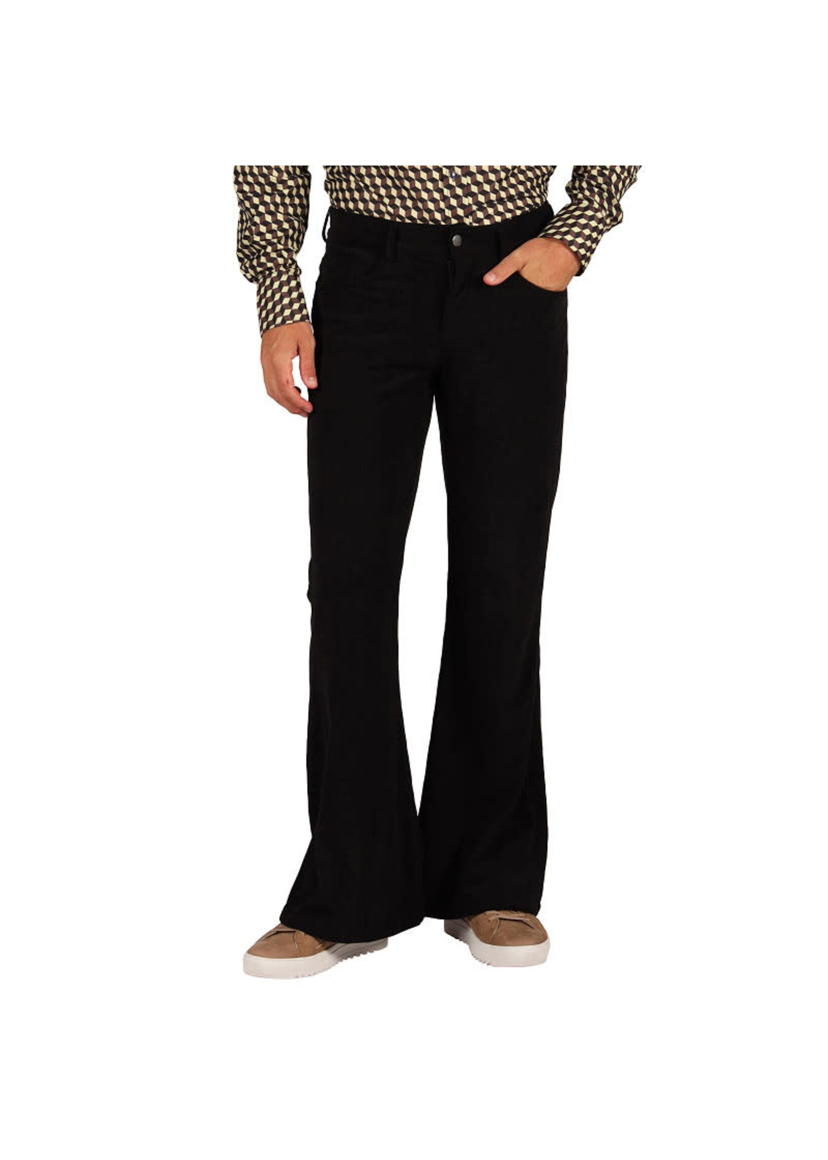 Thetru Retro 70's Ribcordbroek Zwart