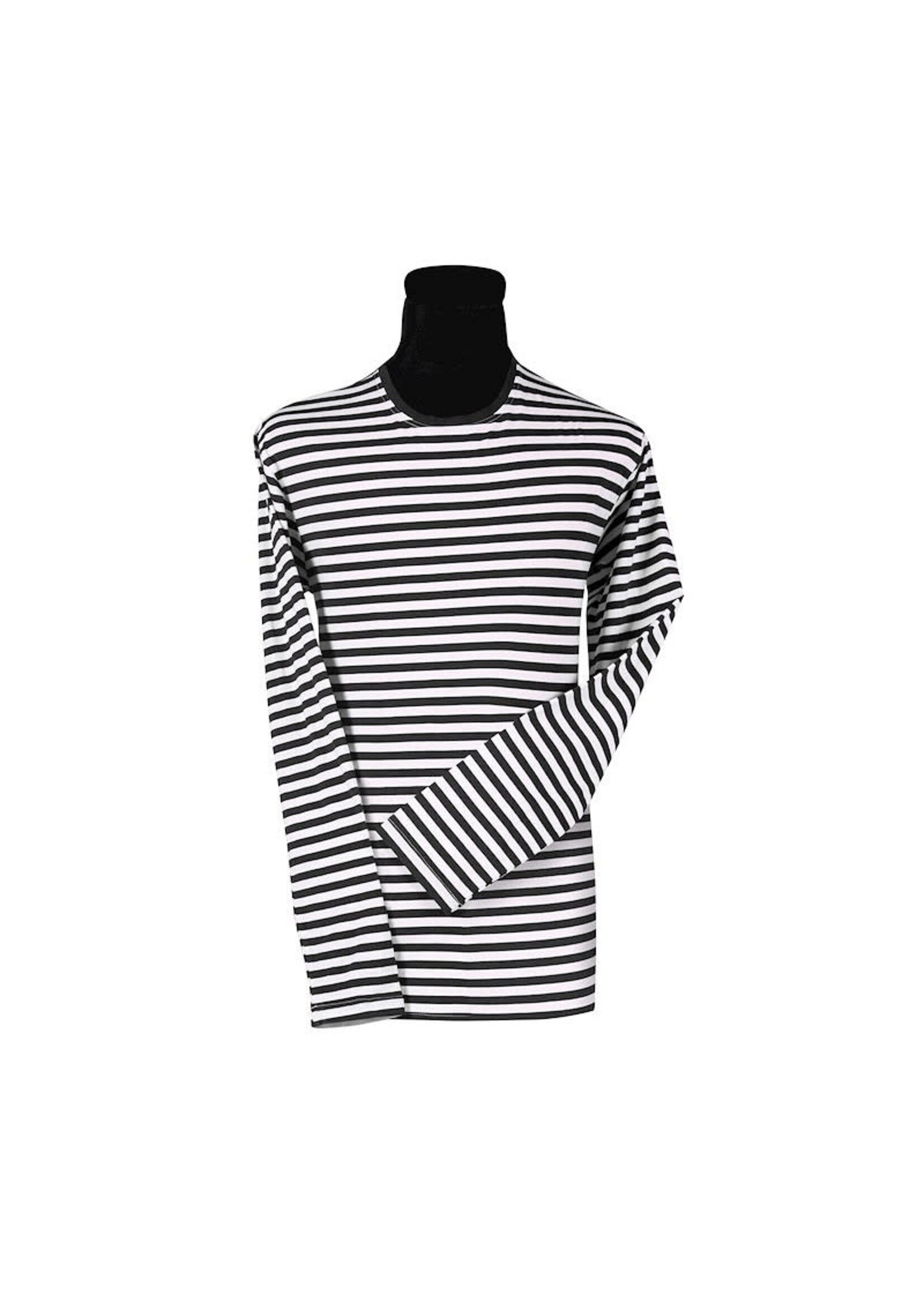 Thetru Gestreept shirt lange mouw kind Zwart