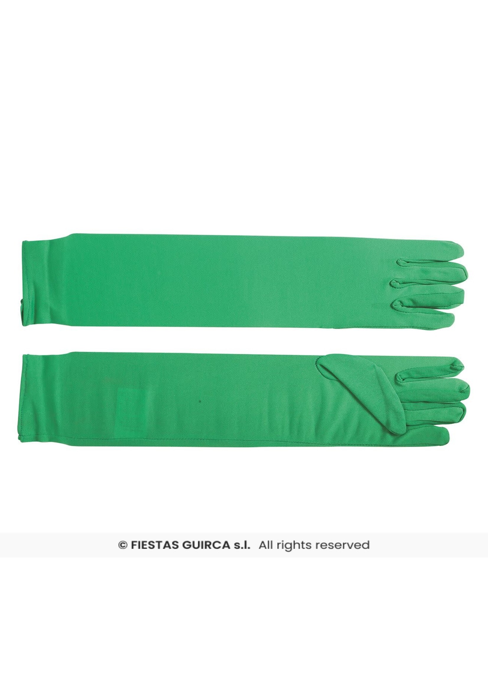 Fiestas Guirca Groene lange handschoenen
