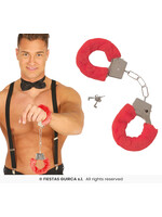 Fiestas Guirca Rode plushe handboeien