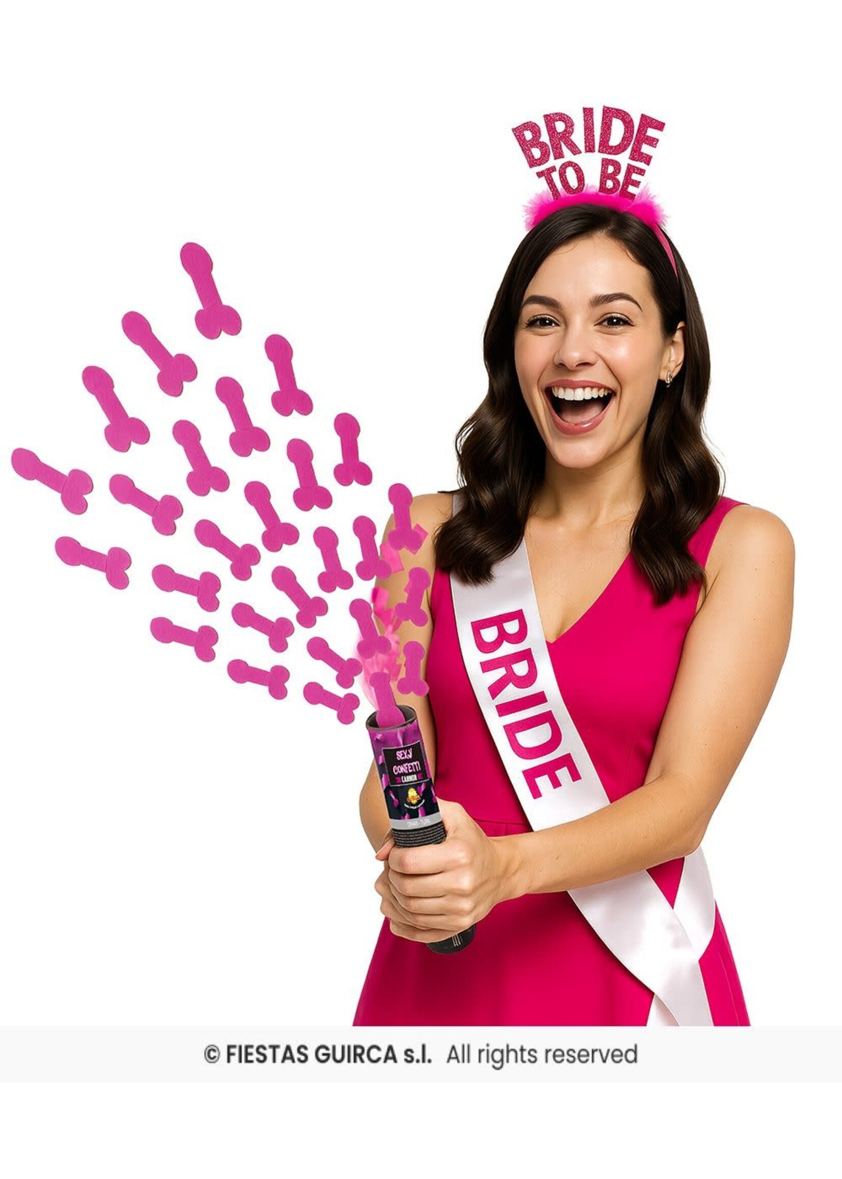 Fiestas Guirca Sexy confetti kanon (3x)