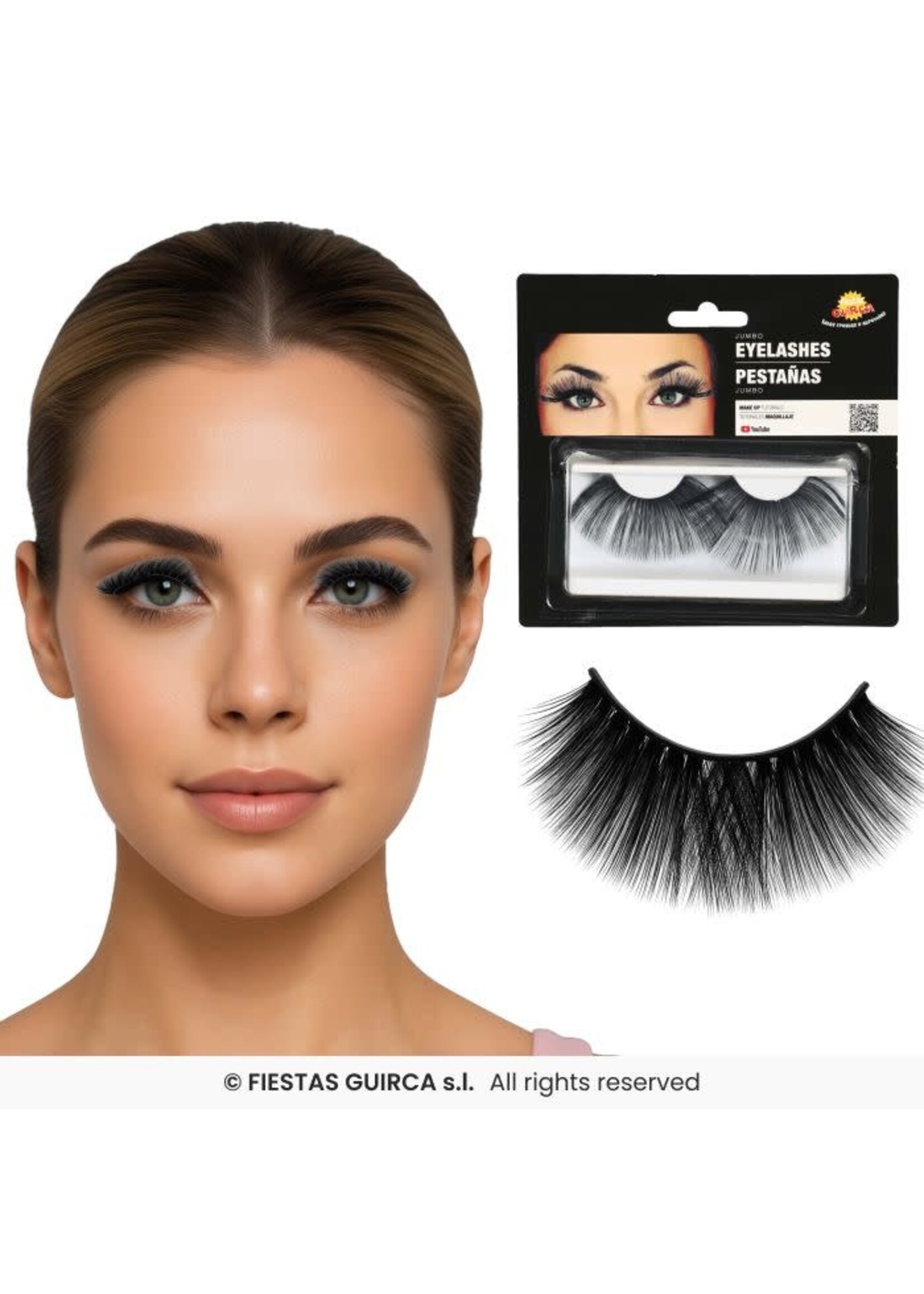 Fiestas Guirca Wimpers Jumbo Zwart