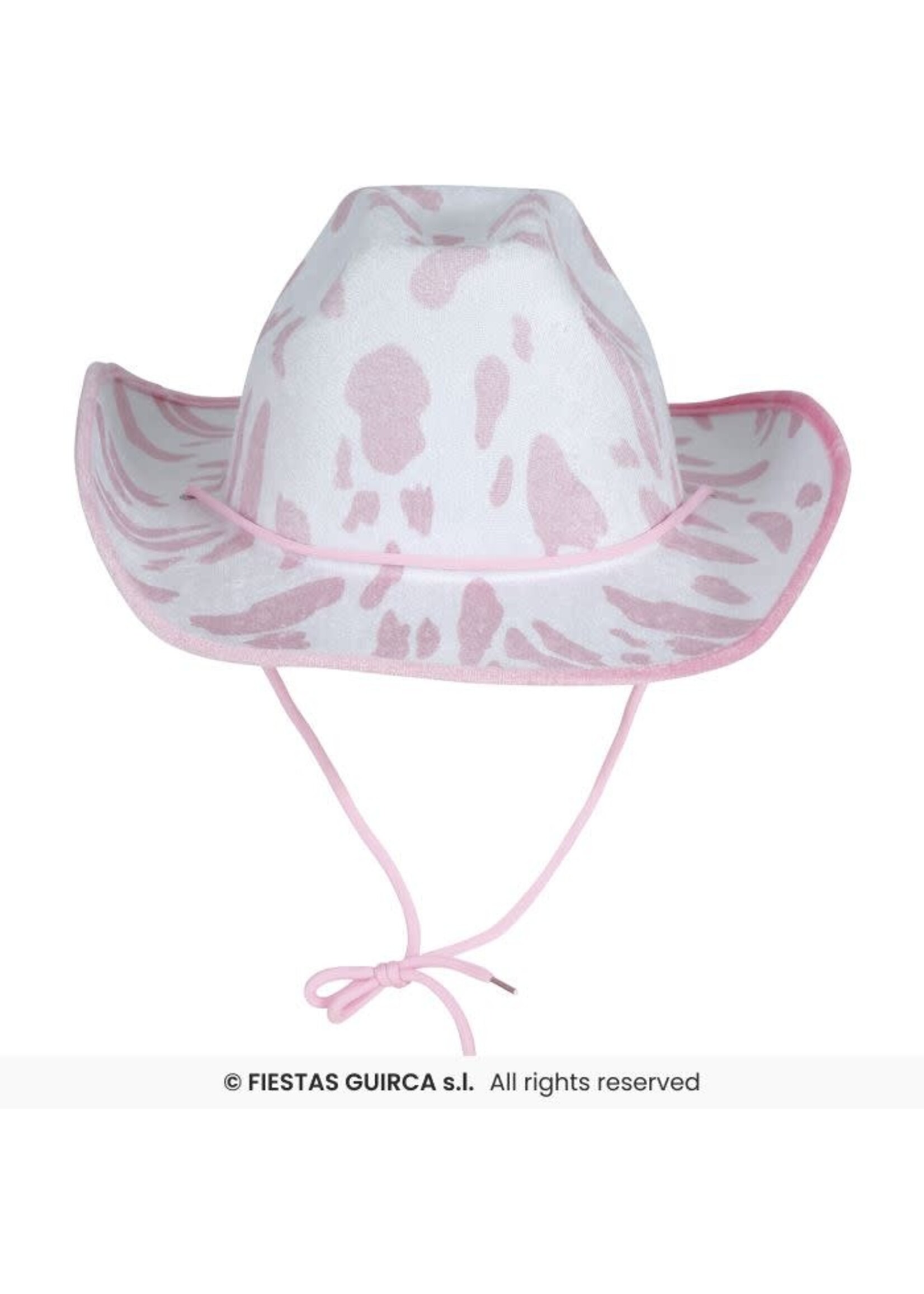 Fiestas Guirca Wit roze cowboyhoed