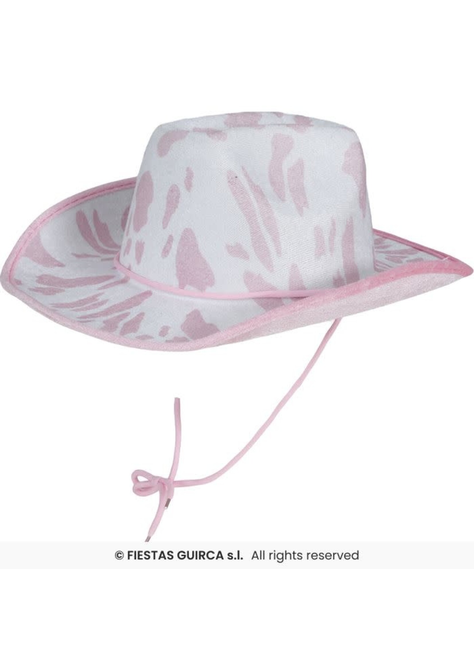 Fiestas Guirca Wit roze cowboyhoed