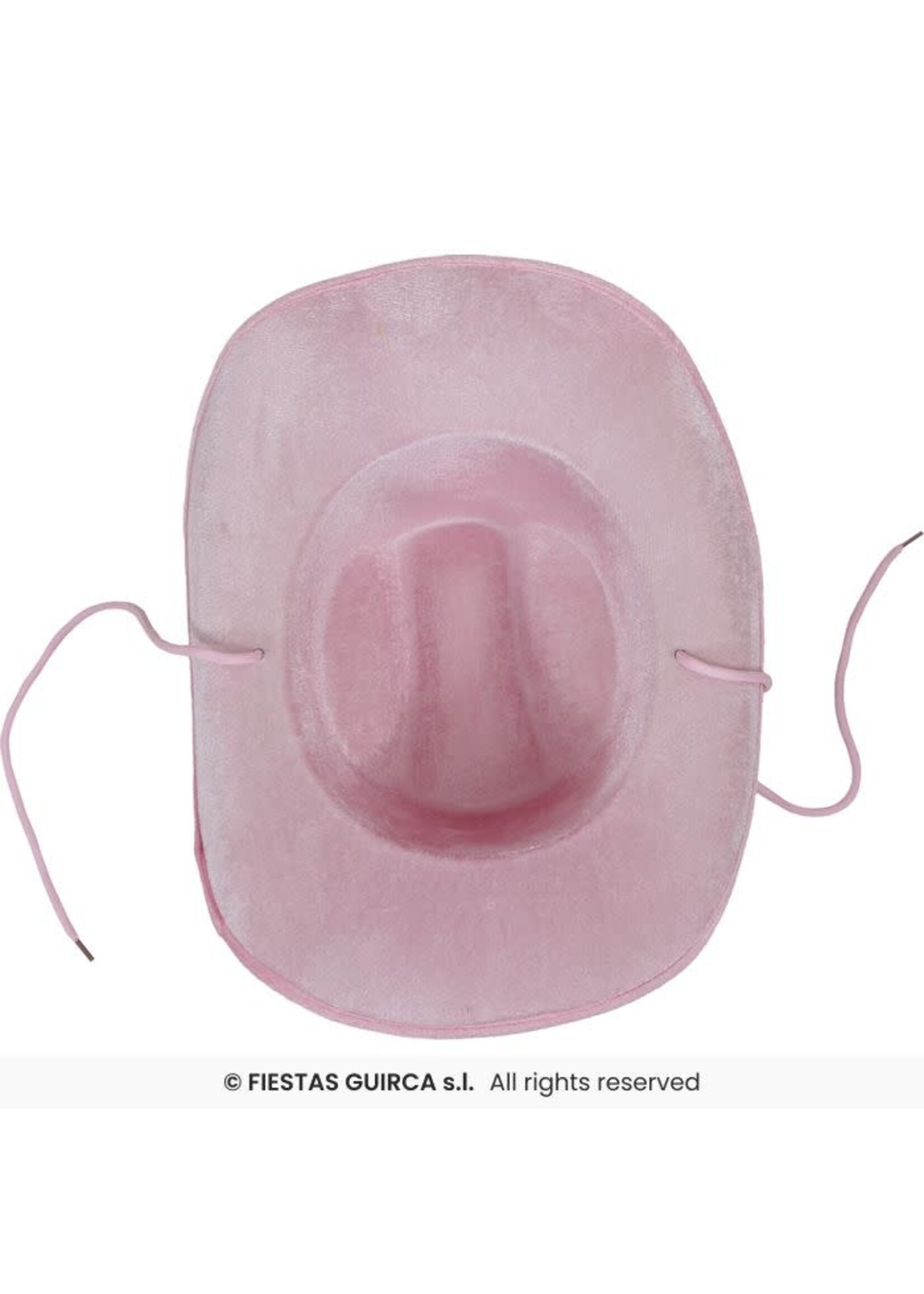 Fiestas Guirca Wit roze cowboyhoed