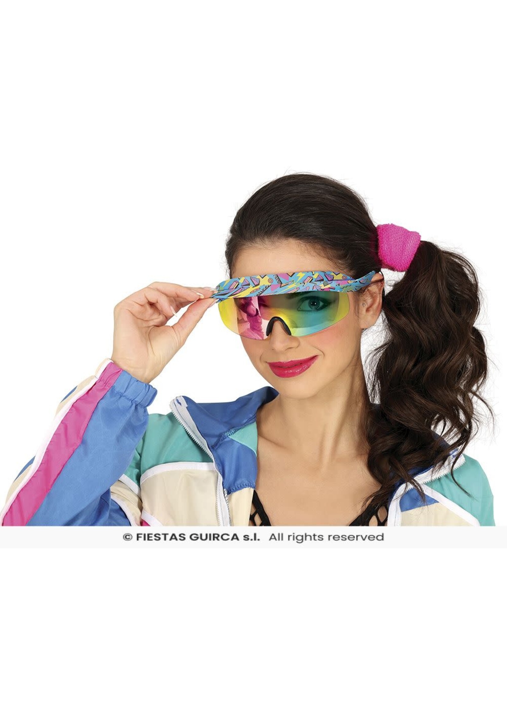 Fiestas Guirca 80's zonneklep bril