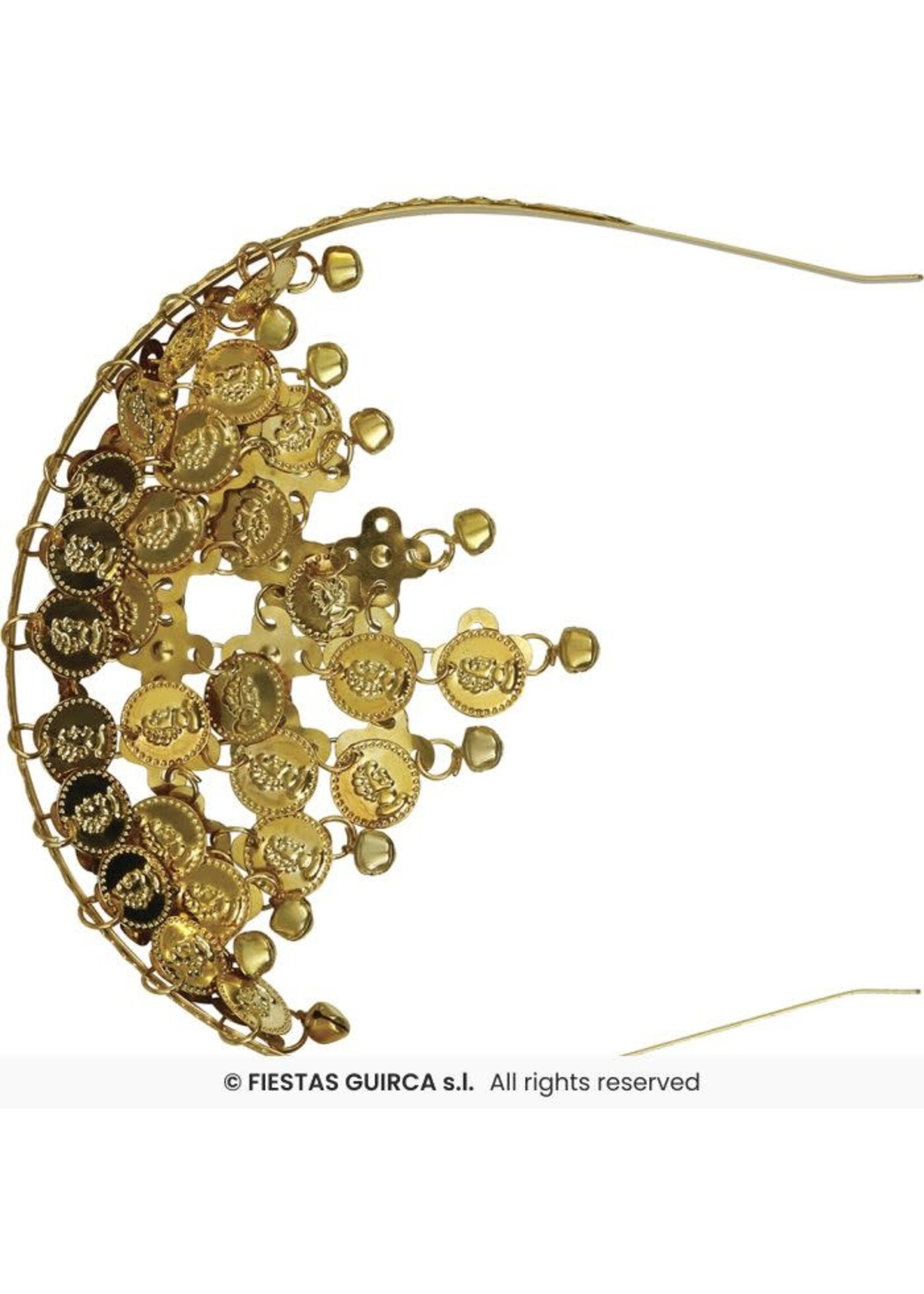 Fiestas Guirca Gouden munten diadeem