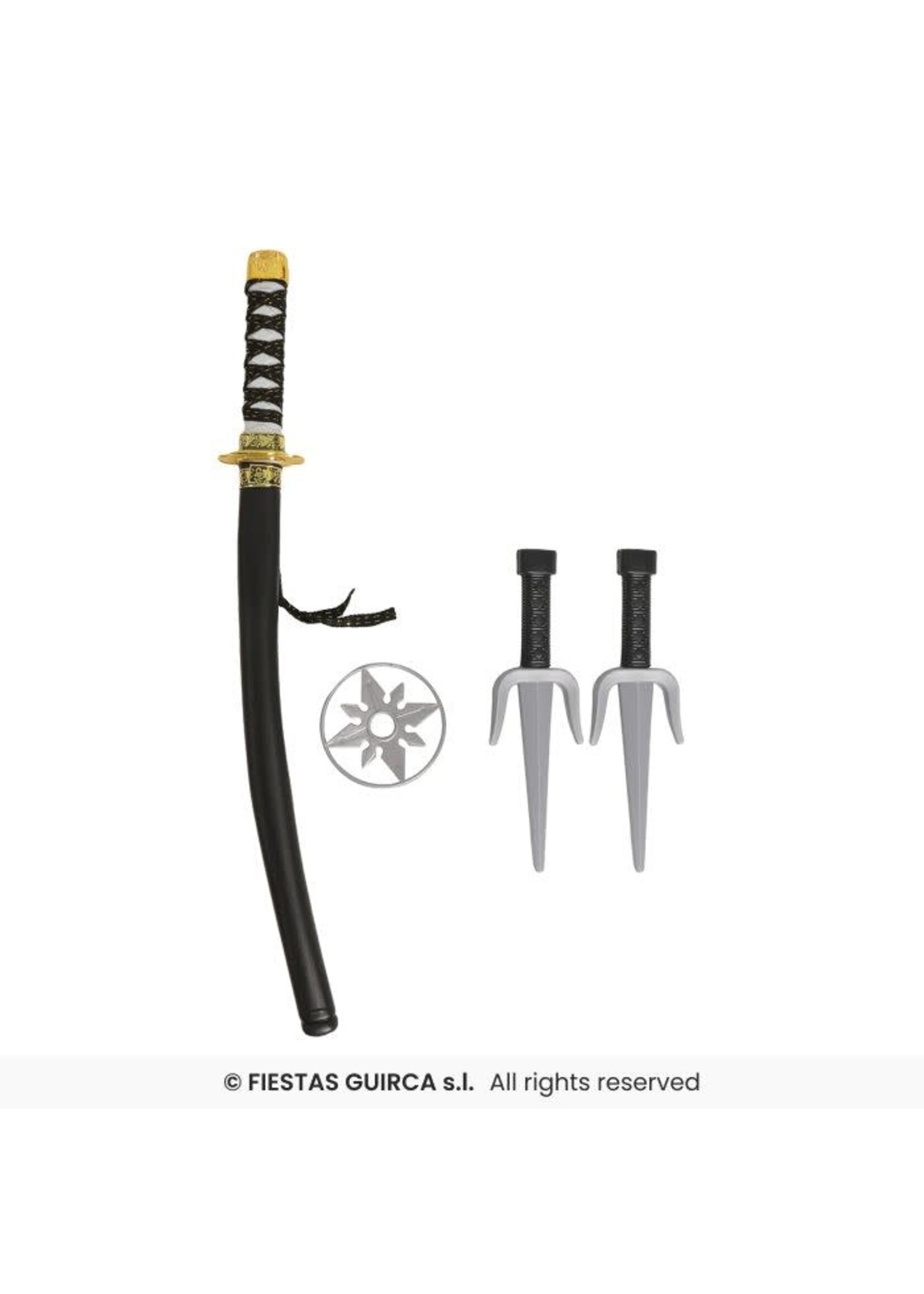 Fiestas Guirca Ninja set 4 delig