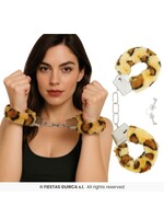 Fiestas Guirca Pluishe panter handboeien