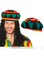 Fiestas Guirca Rasta Muts (zonder haar)