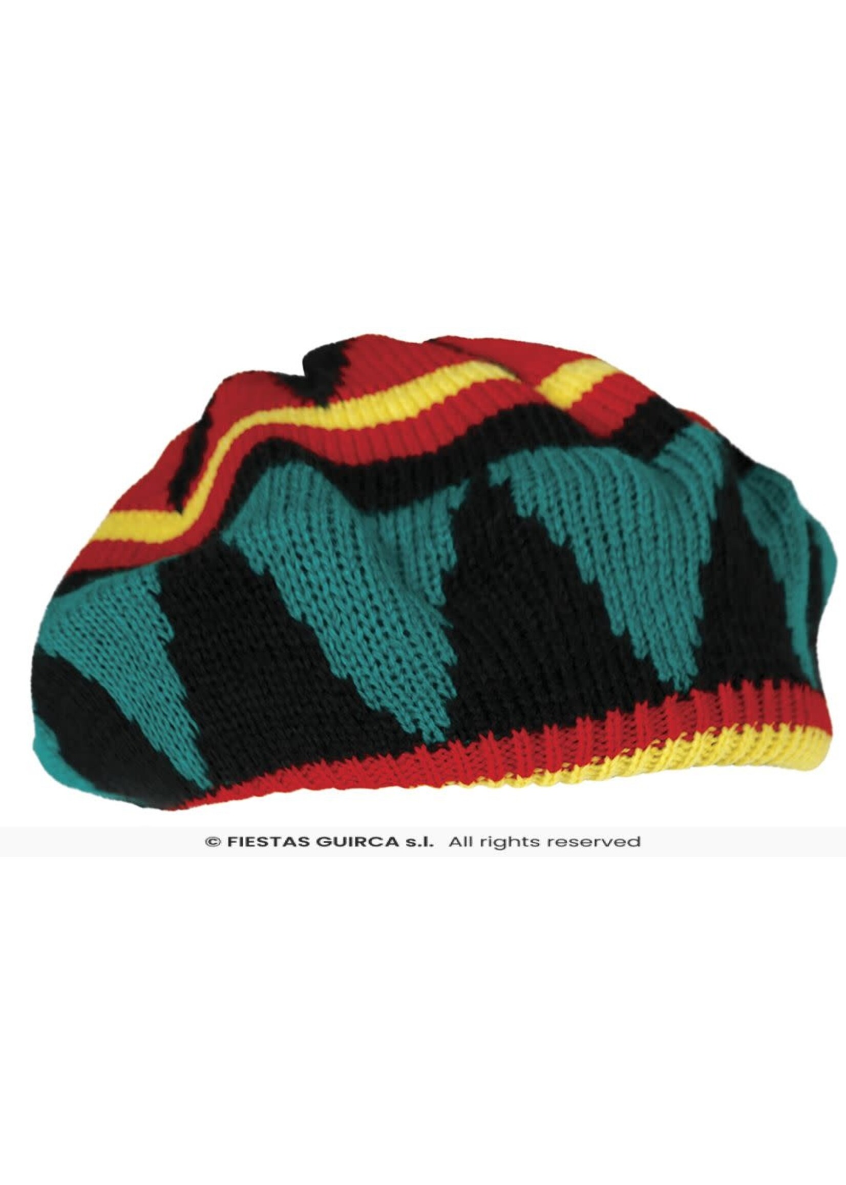 Fiestas Guirca Rasta Muts (zonder haar)