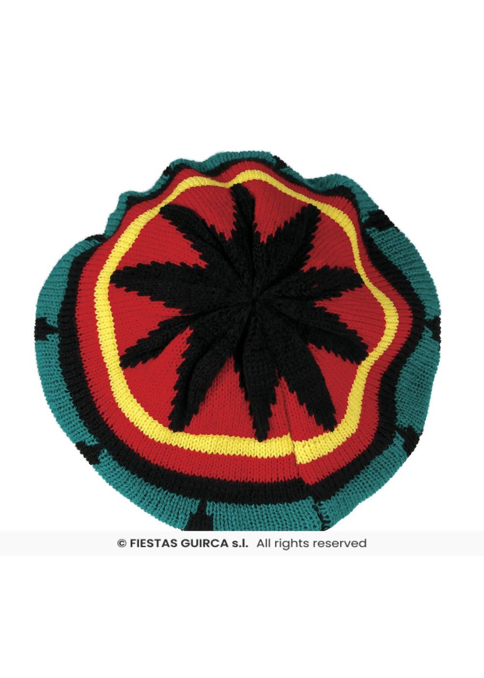 Fiestas Guirca Rasta Muts (zonder haar)