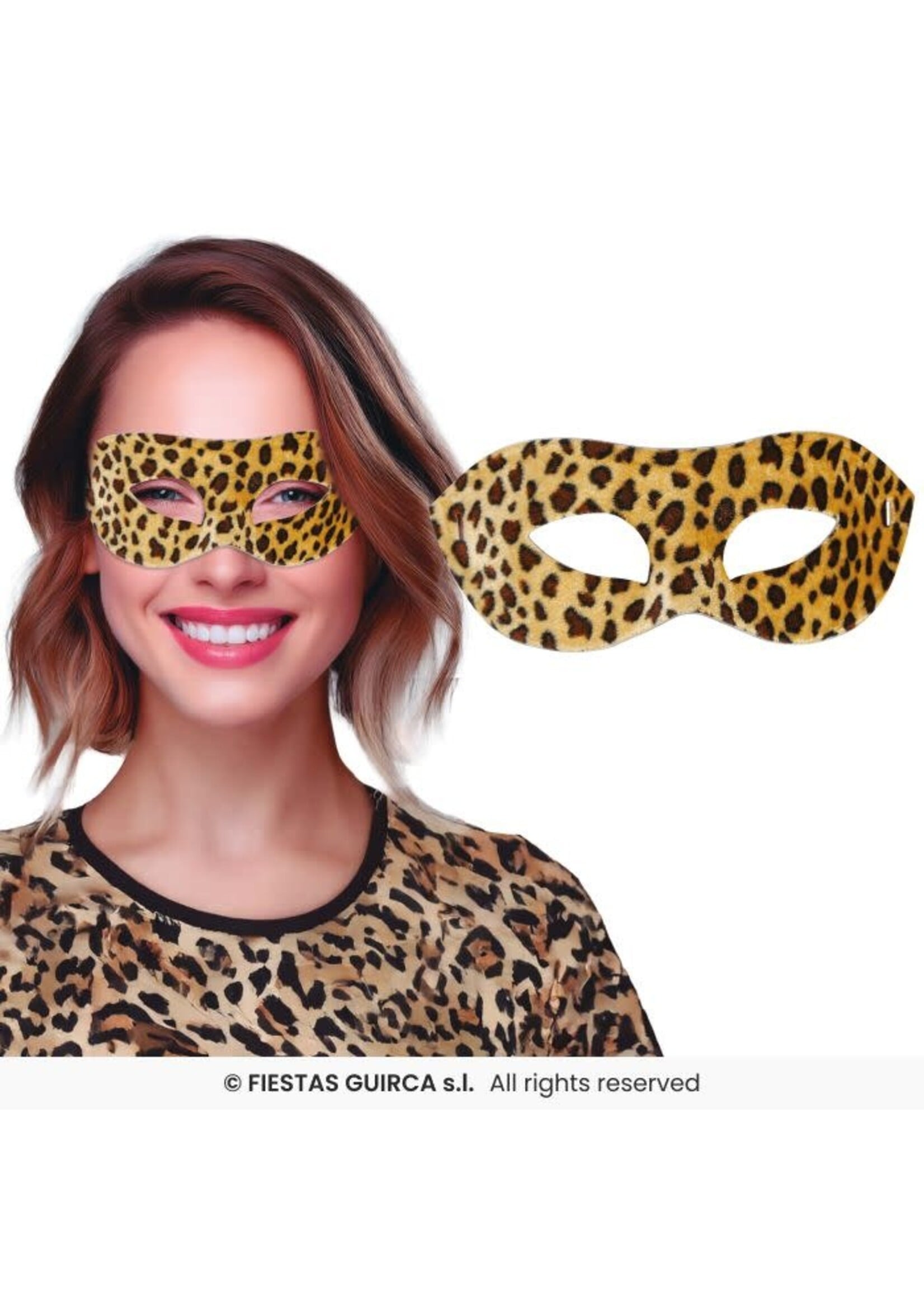 Fiestas Guirca Oogmasker panter