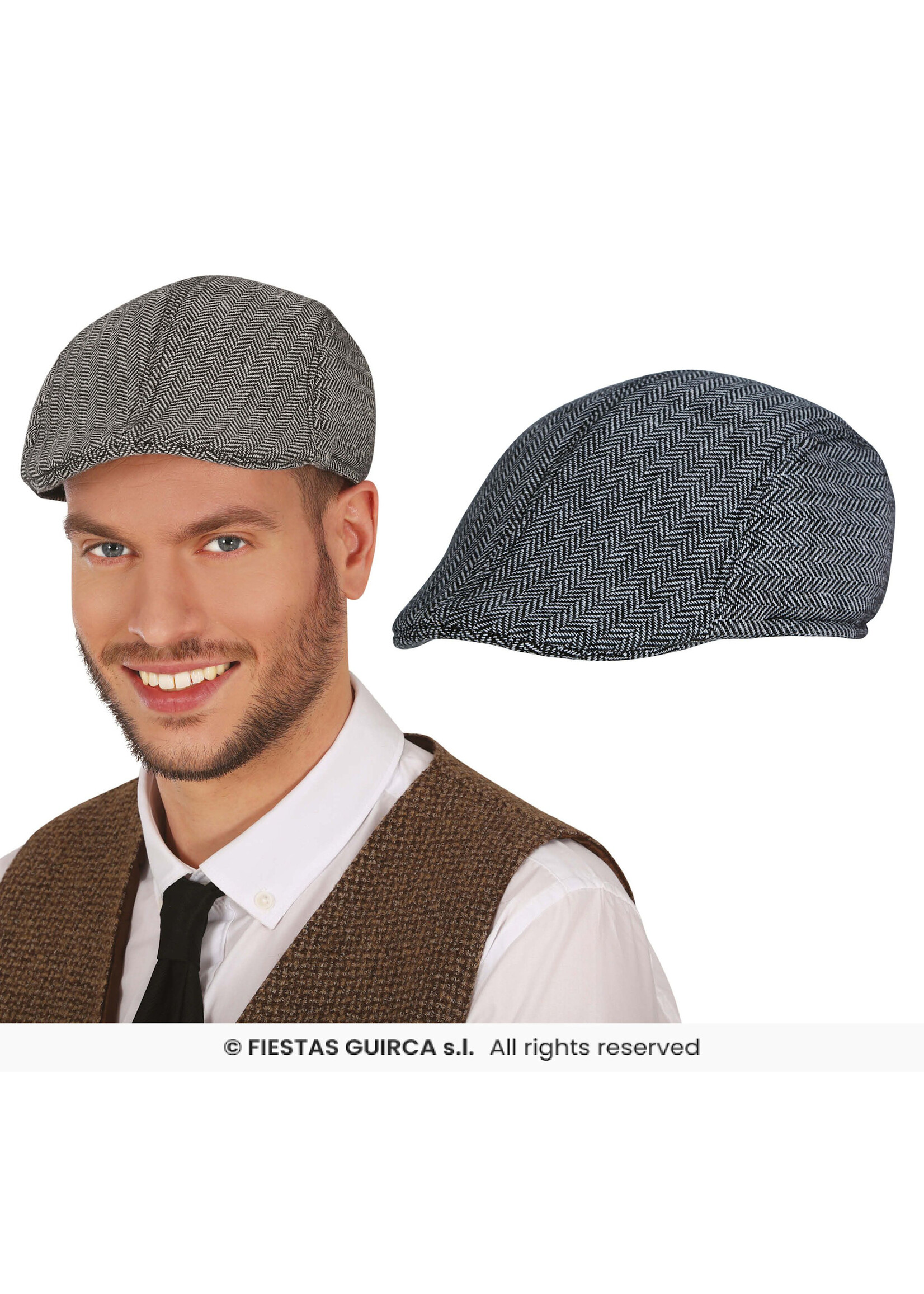 Fiestas Guirca Roaring 20's Visgraat Baret