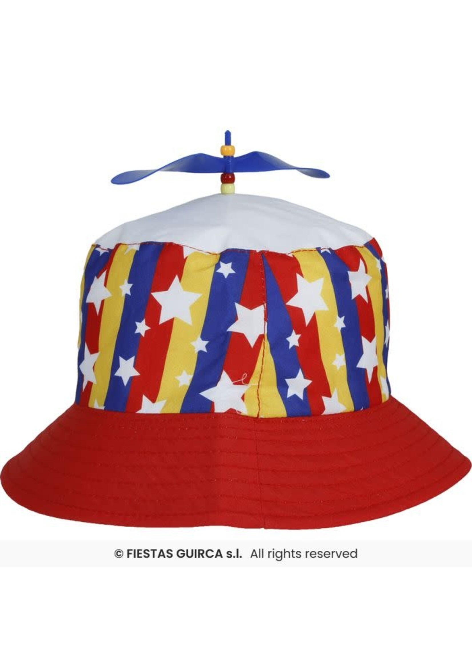 Fiestas Guirca Gekleurde vissershoed met propeller
