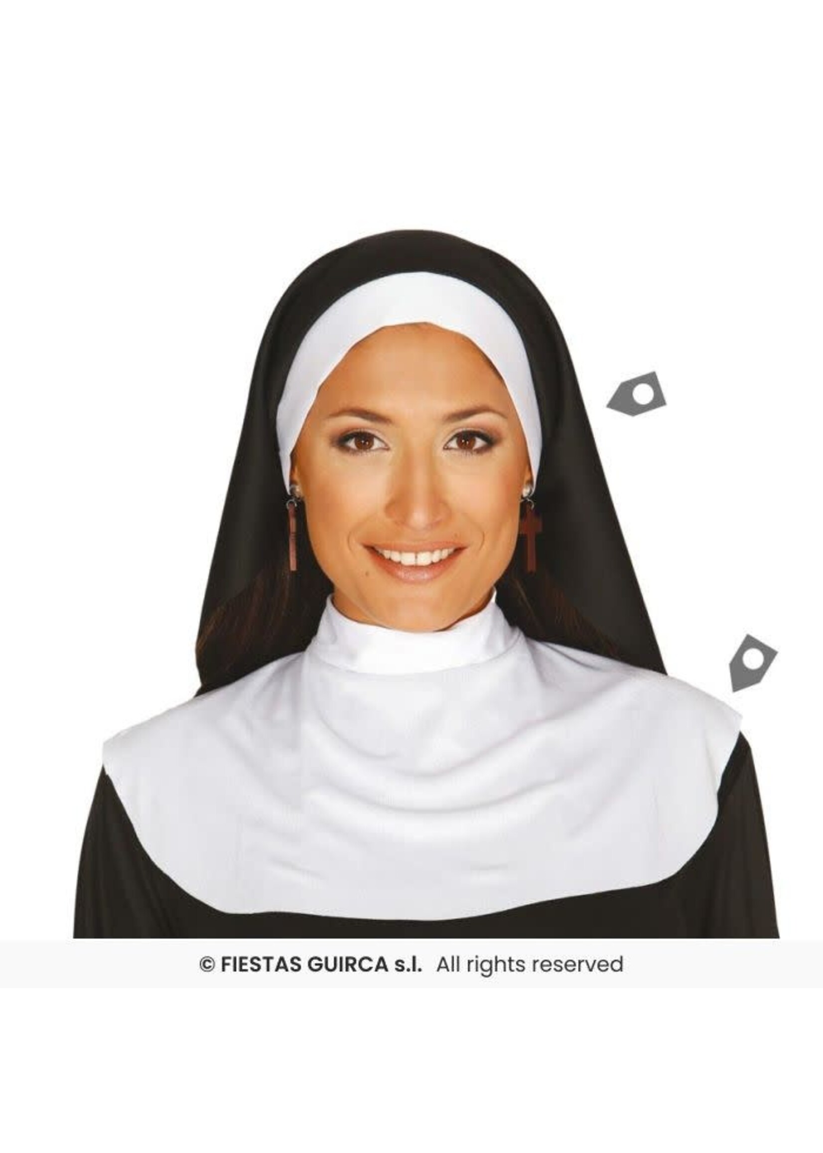 Fiestas Guirca Nonnenkap en slab  (2-delig)