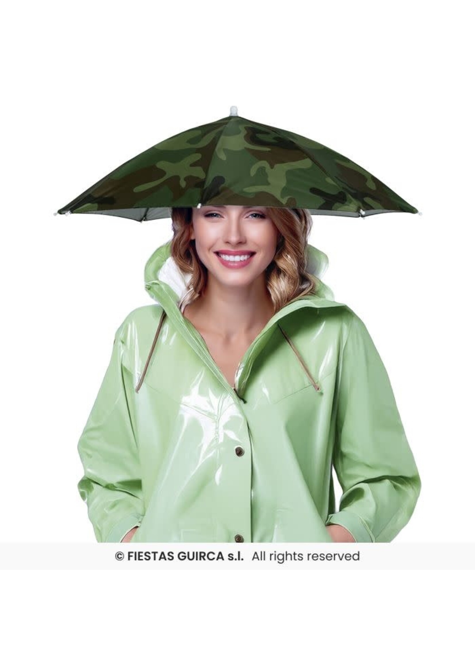 Fiestas Guirca Camouflage paraplu hoedje