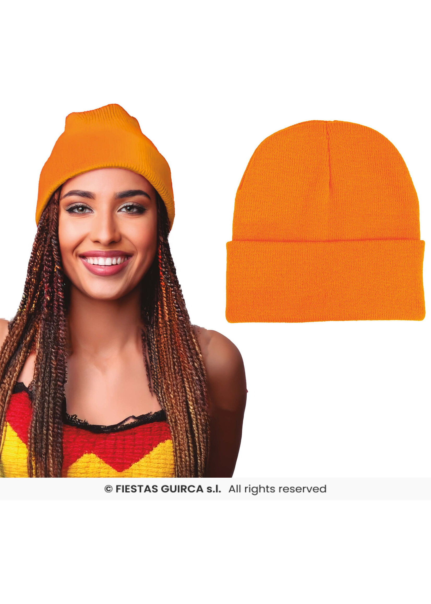 Fiestas Guirca Neon oranje muts