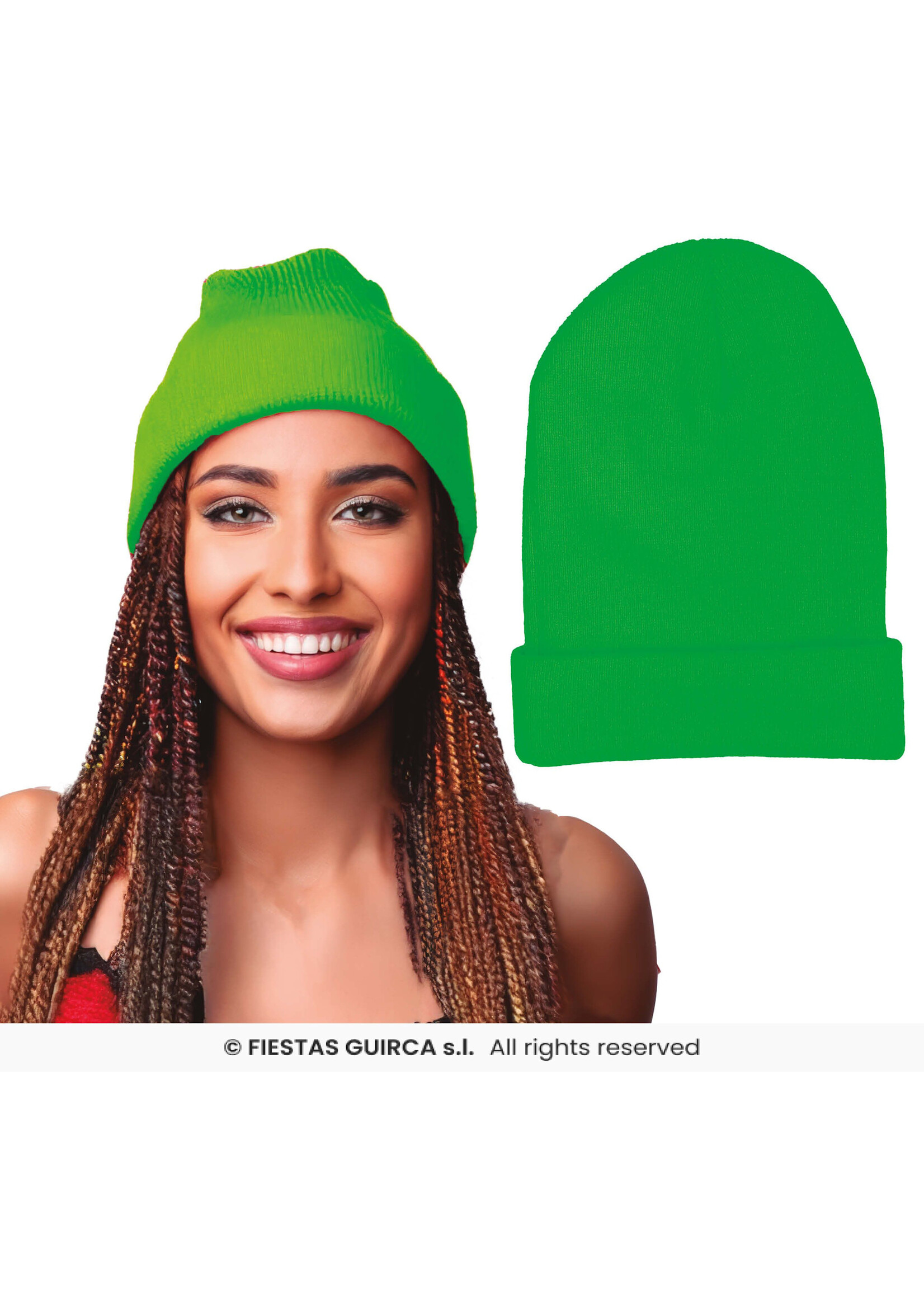 Fiestas Guirca Neon groene muts