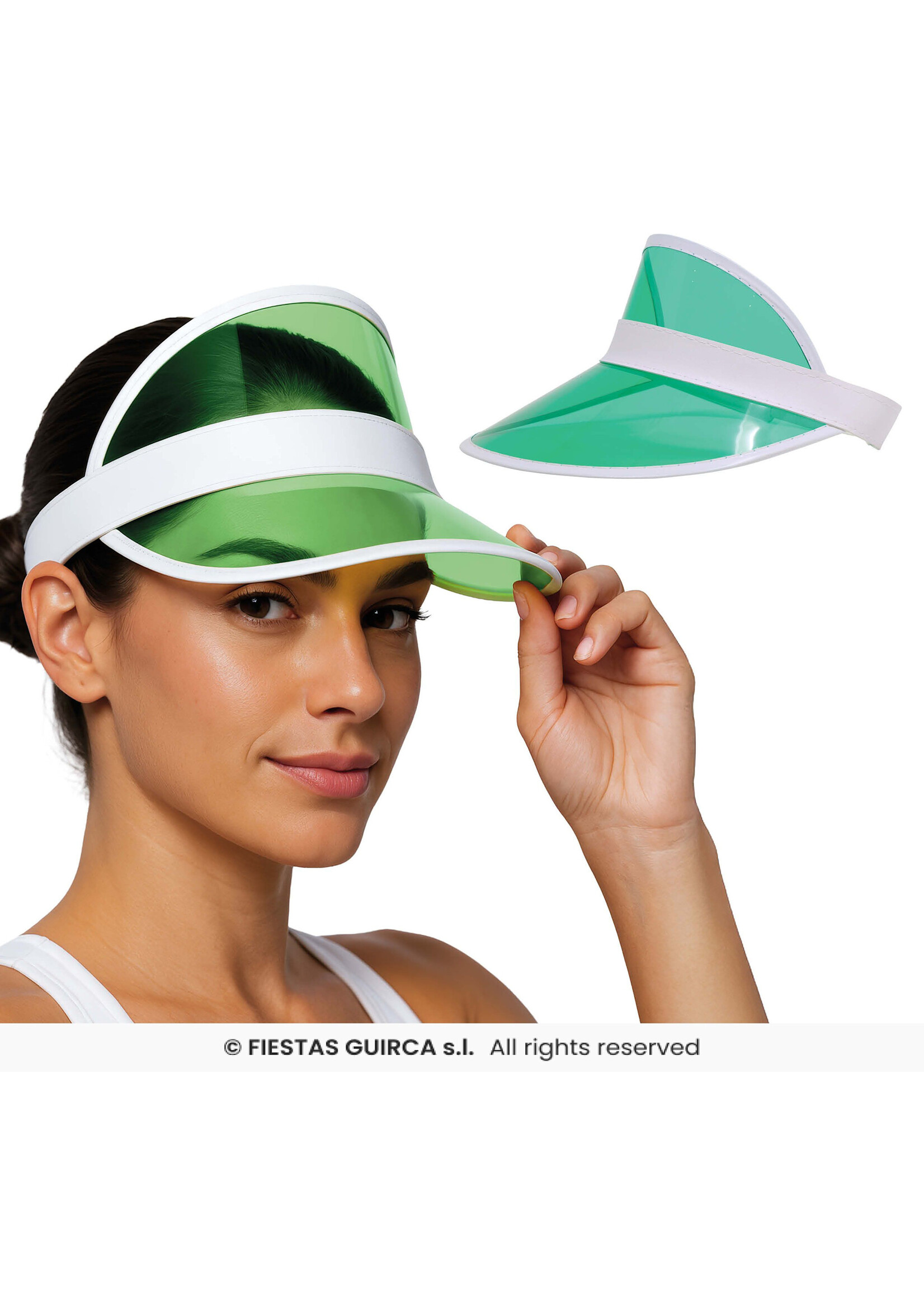 Fiestas Guirca 80's Zonneklep groen