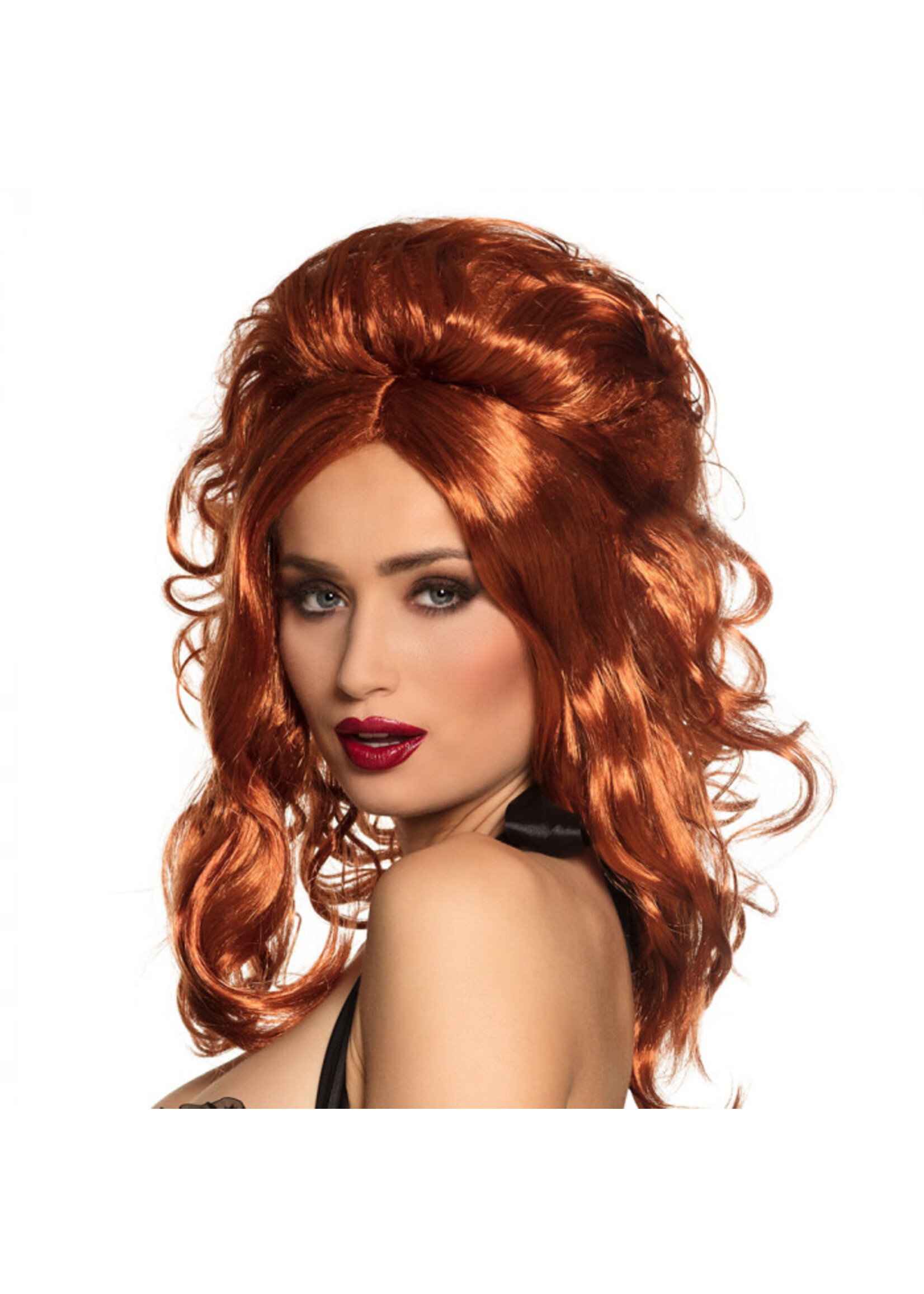 Feestkleding Breda Pruik Lilly Rose koper