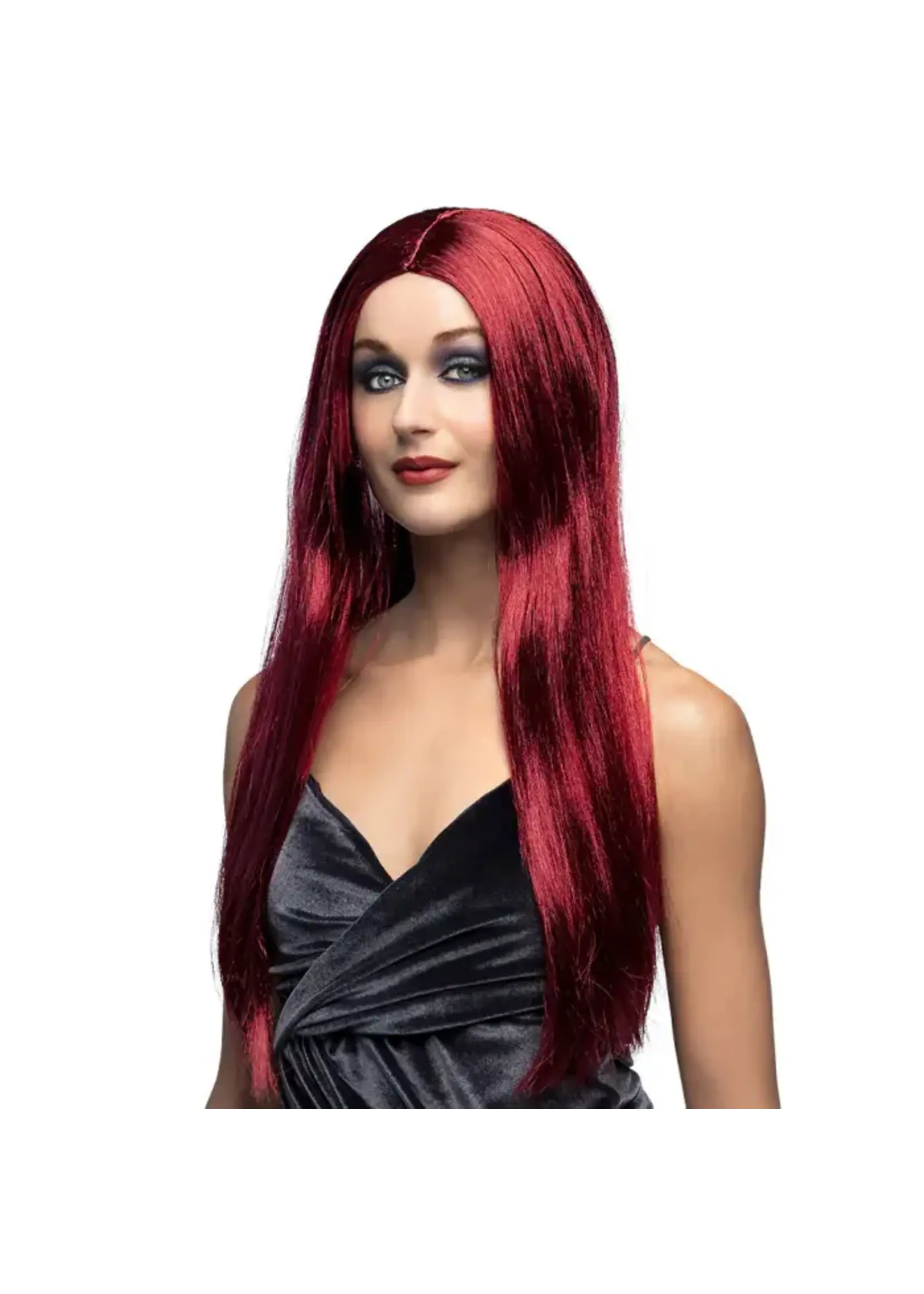 Feestkleding Breda Pruik Heks Mahonie