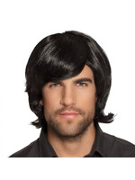 Feestkleding Breda Pruik Spike zwart
