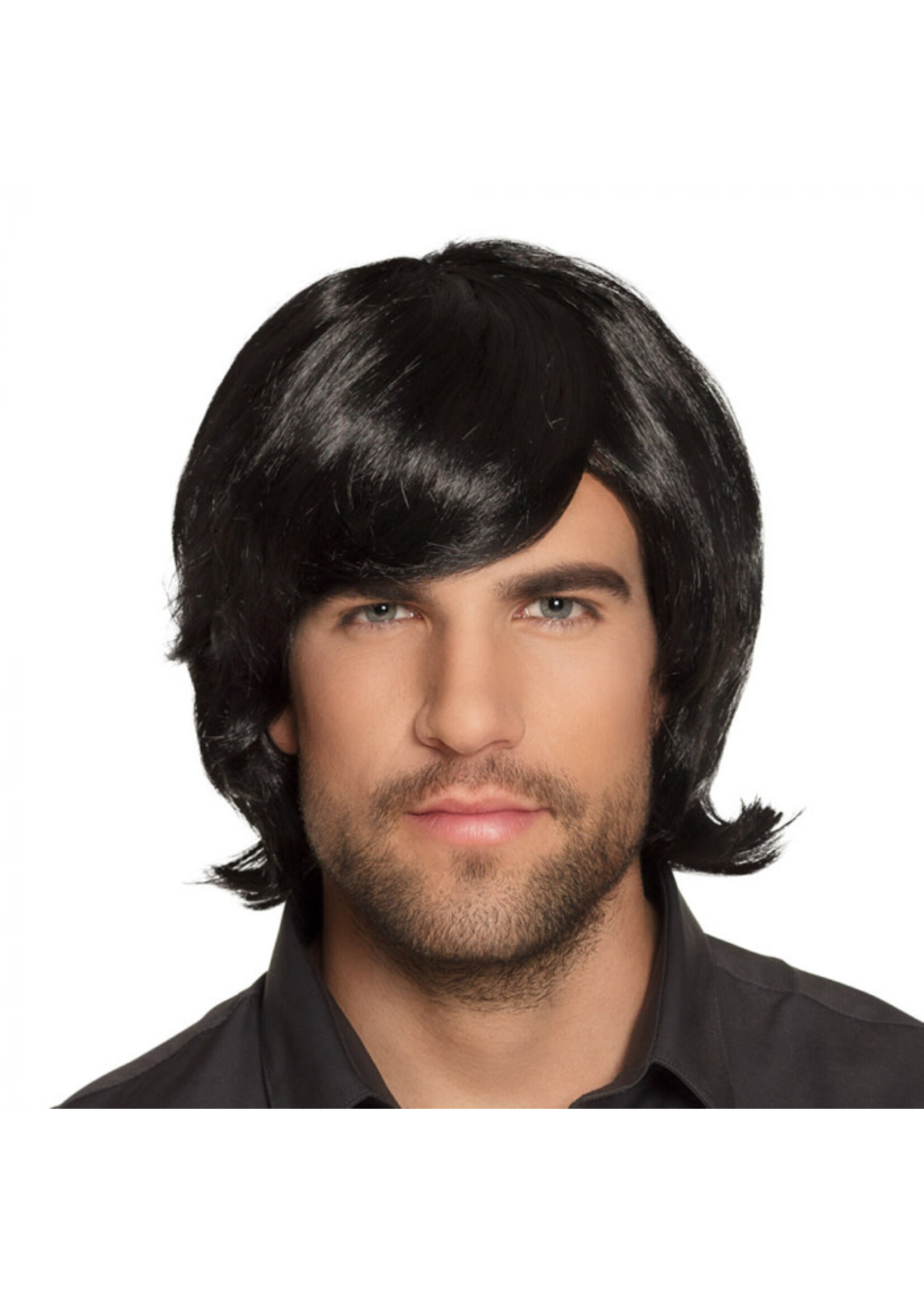 Feestkleding Breda Pruik Spike zwart