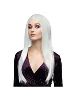 Feestkleding Breda Pruik Heks wit