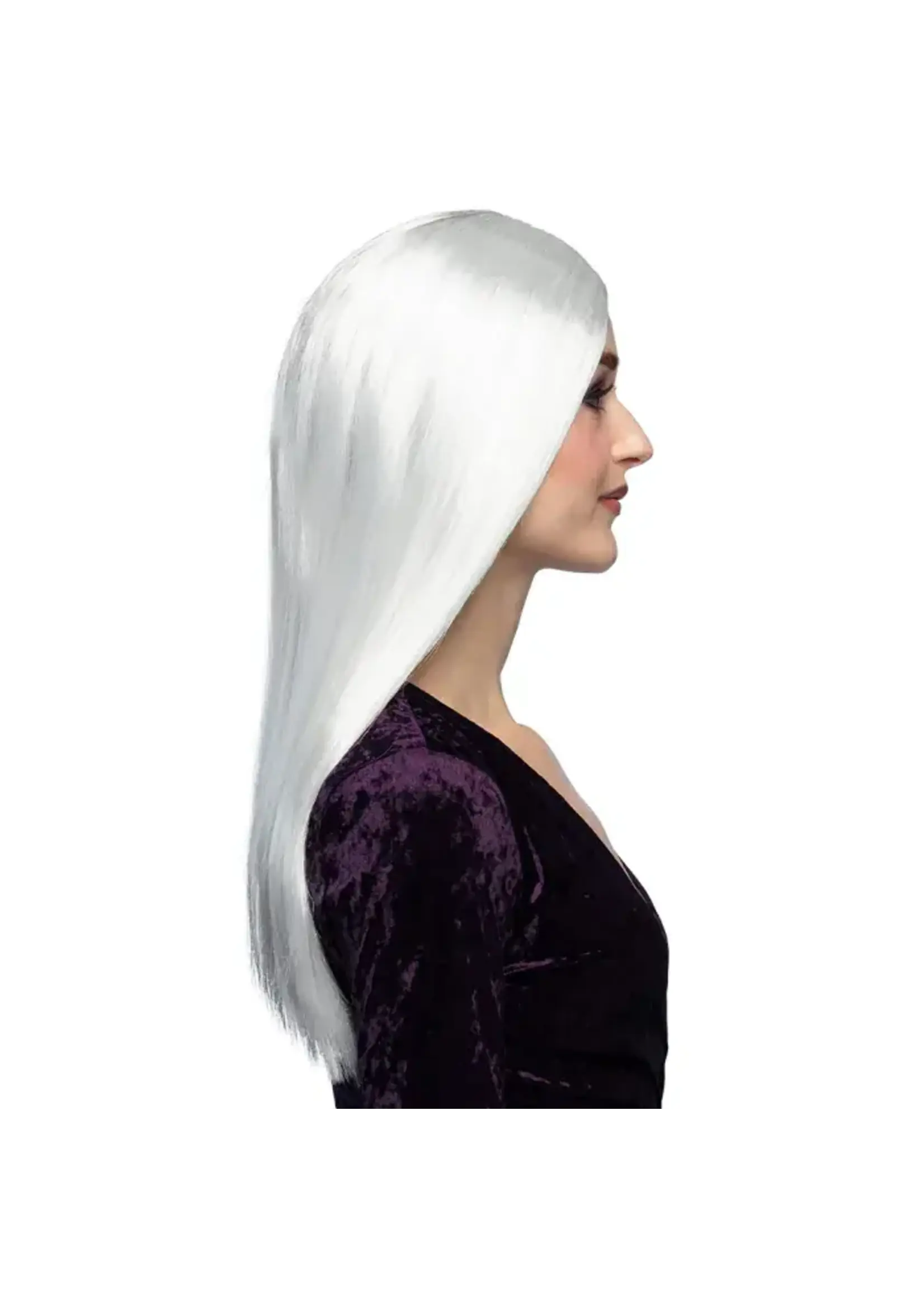 Feestkleding Breda Pruik Heks wit