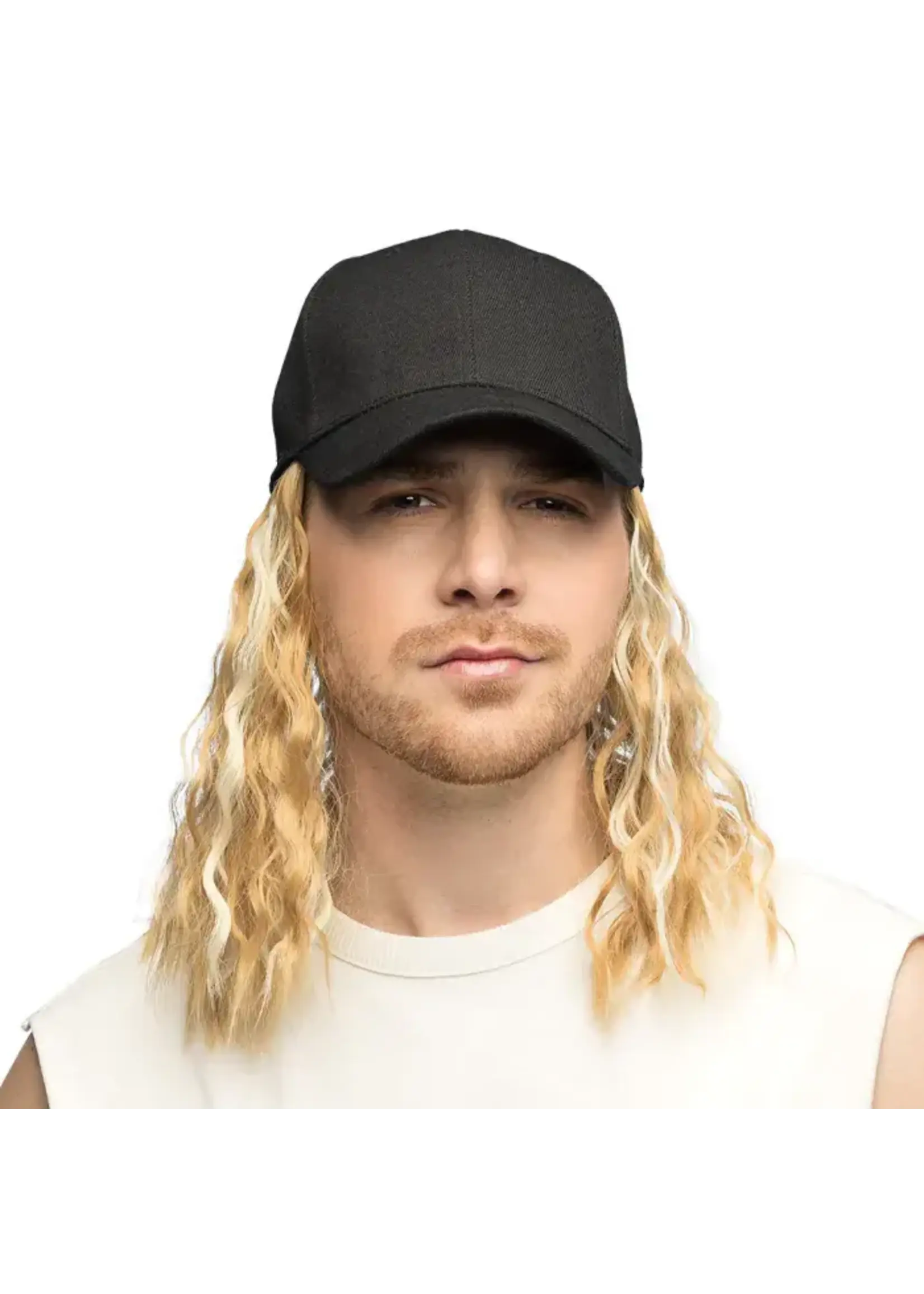 Boland Pet Casey met pruik zwart/blond