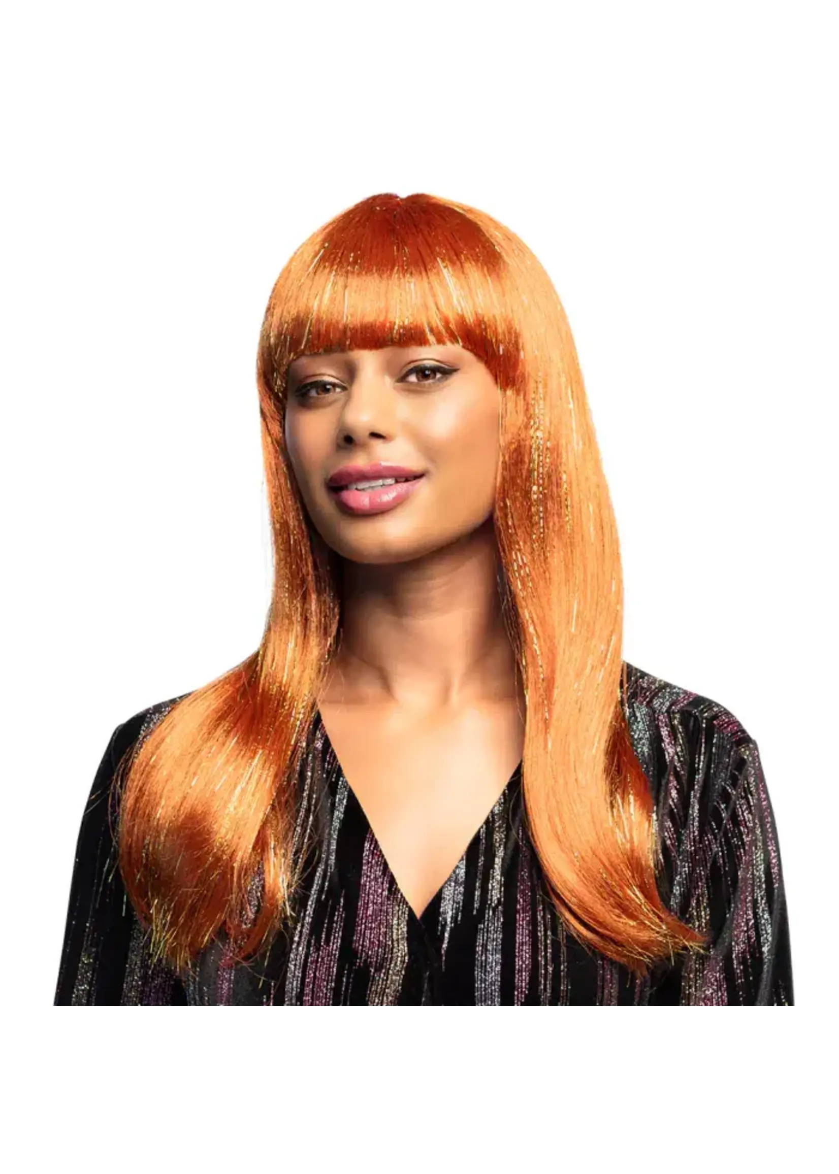 Boland Pruik Grace glitter koper