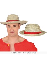 Fiestas Guirca Strohoed met rode strik