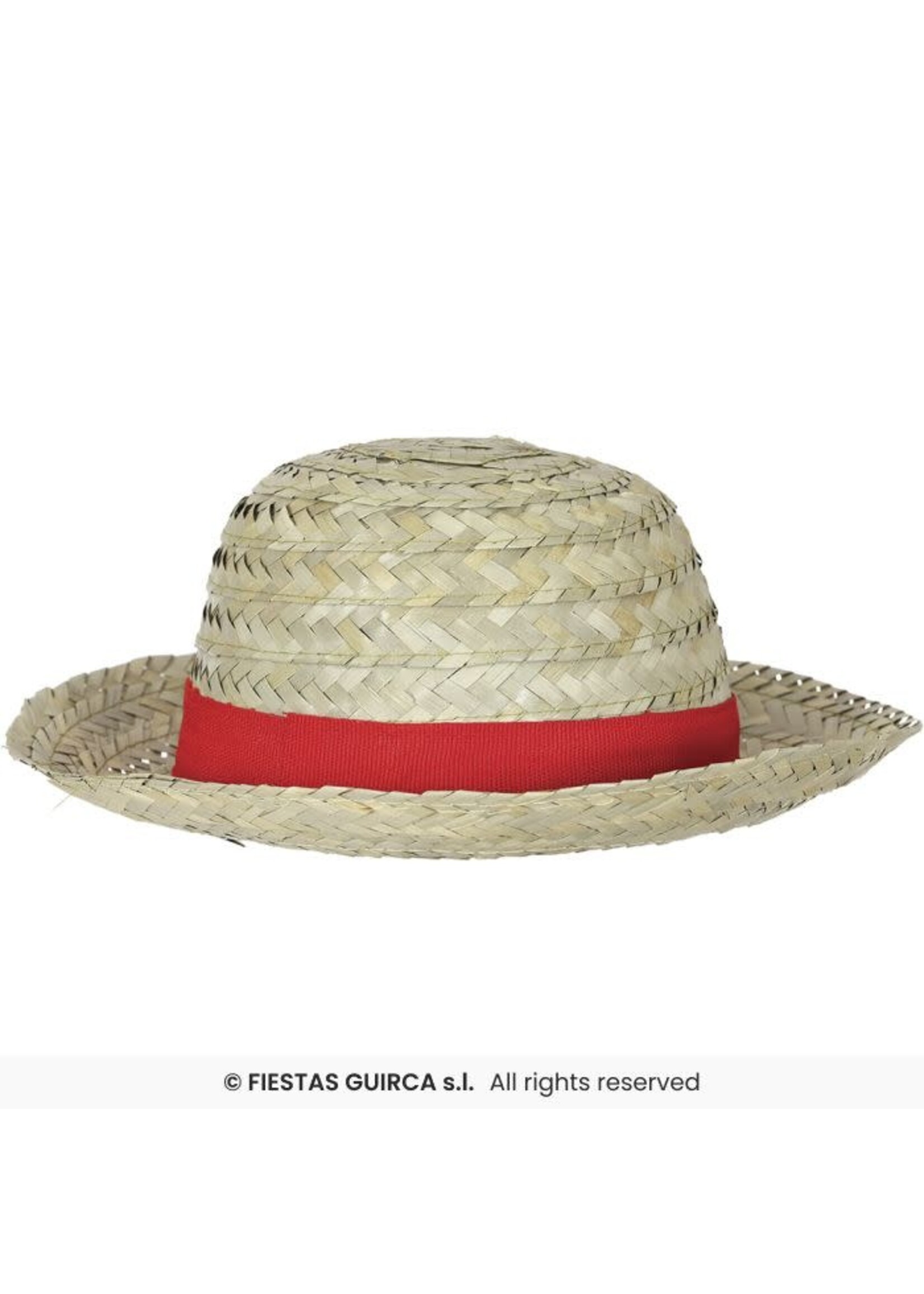 Fiestas Guirca Strohoed met rode strik