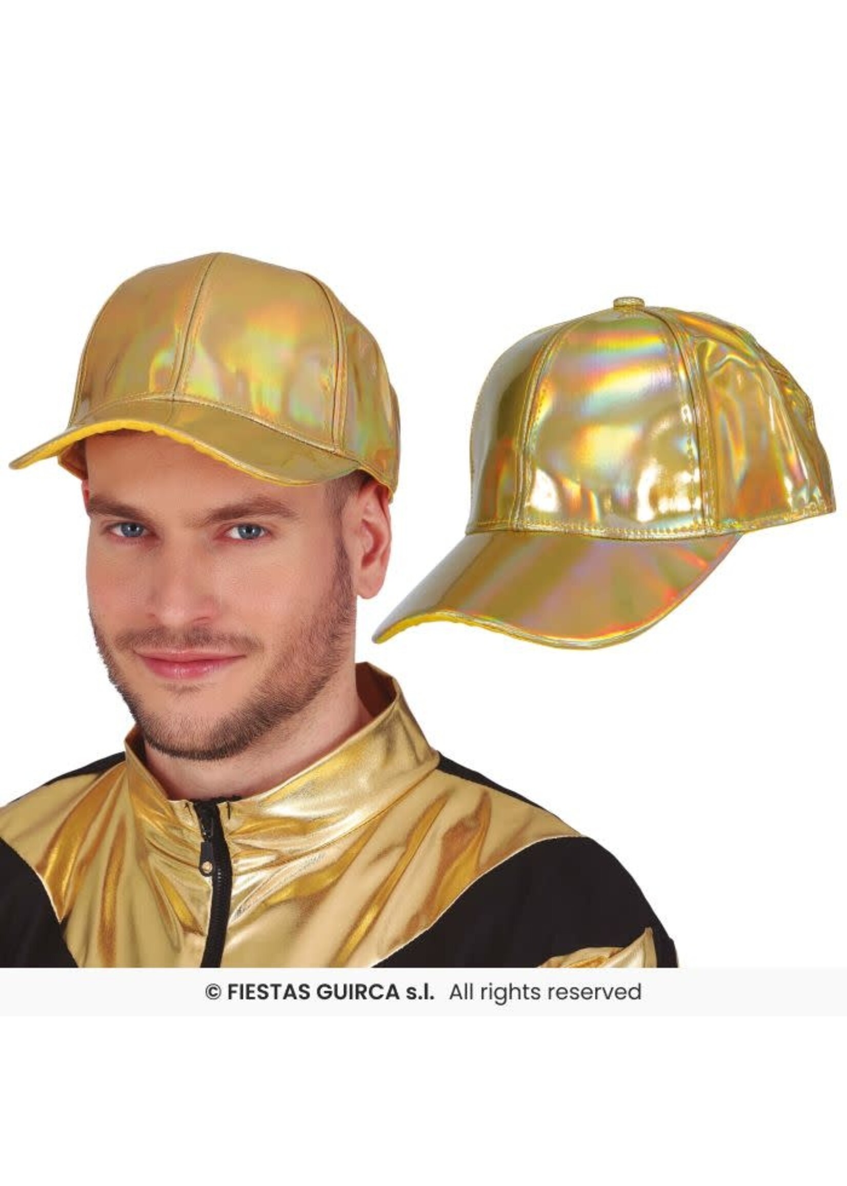 Fiestas Guirca Metallic gouden pet