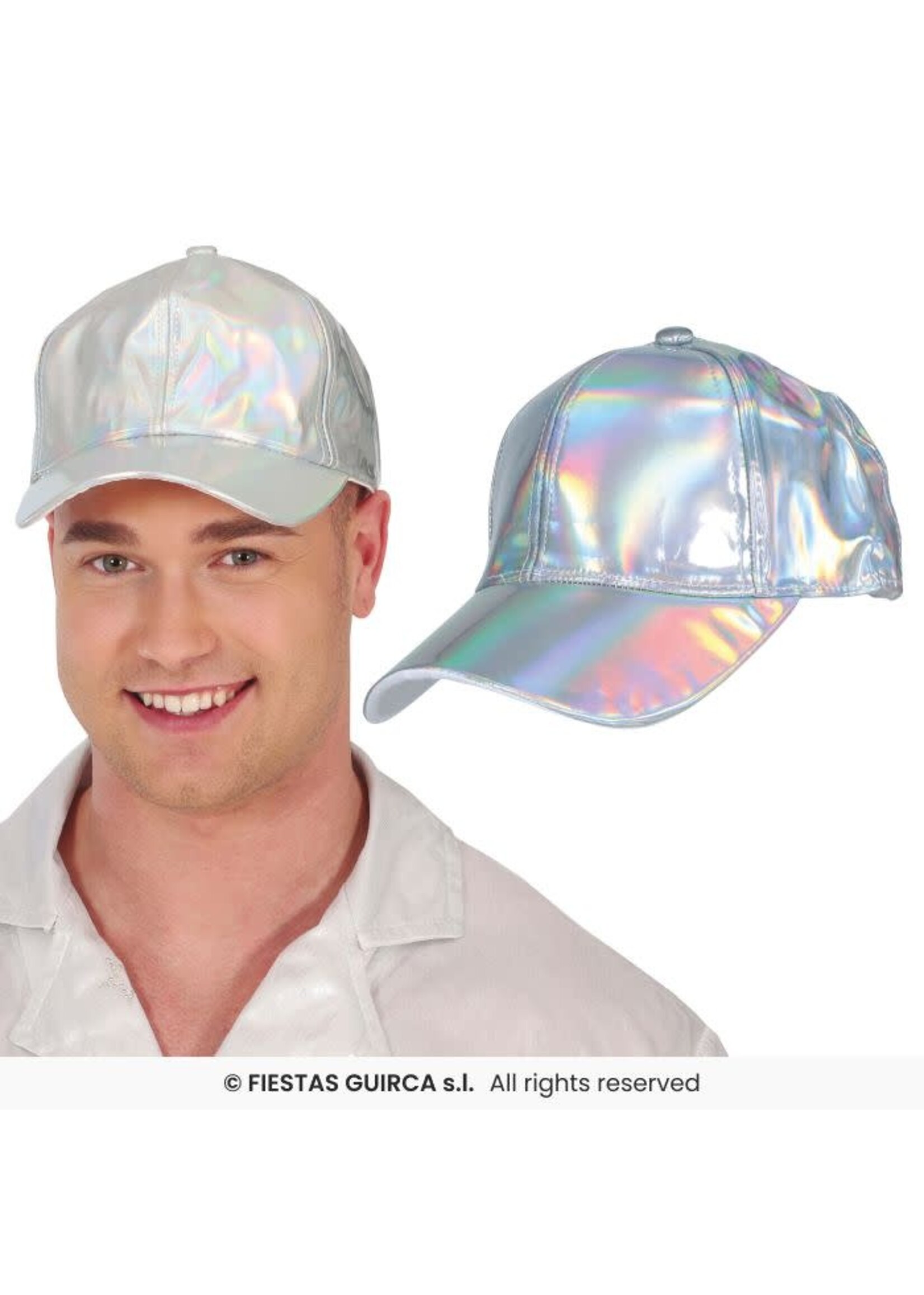 Fiestas Guirca Metallic zilvere pet