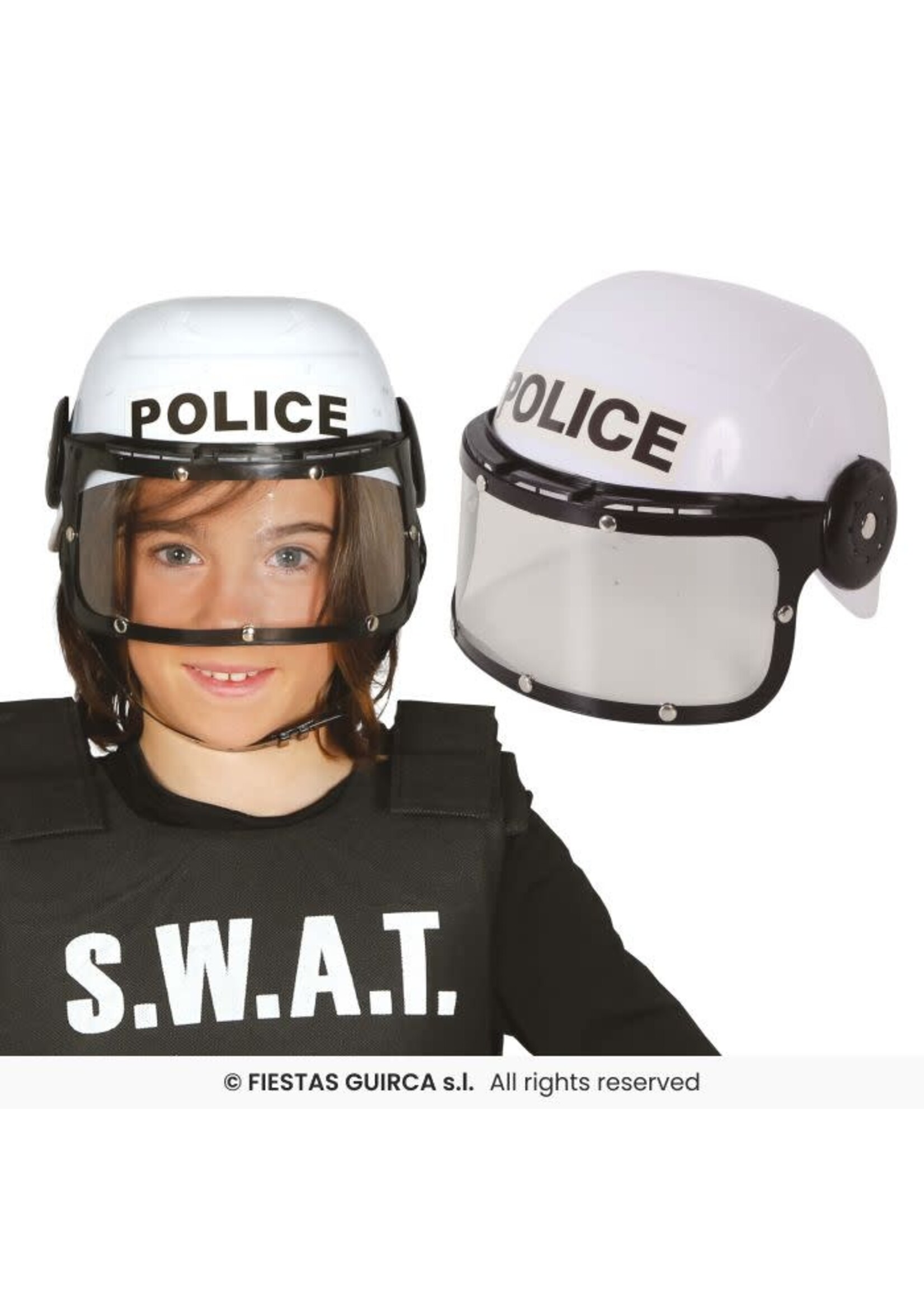 Fiestas Guirca Politie helm kinderen